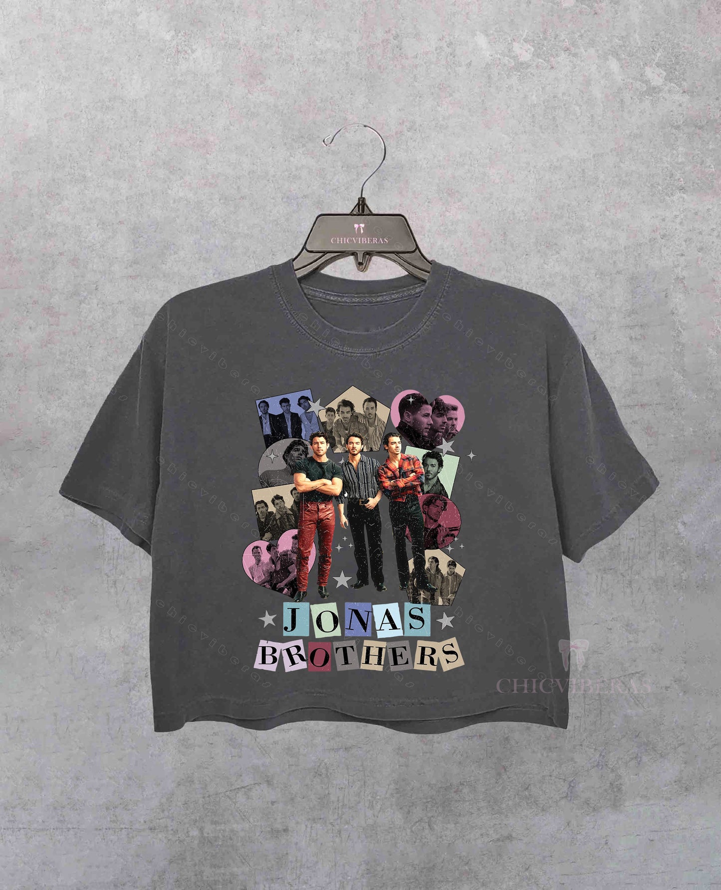 Retro Jonas Brothers Crop Shirt