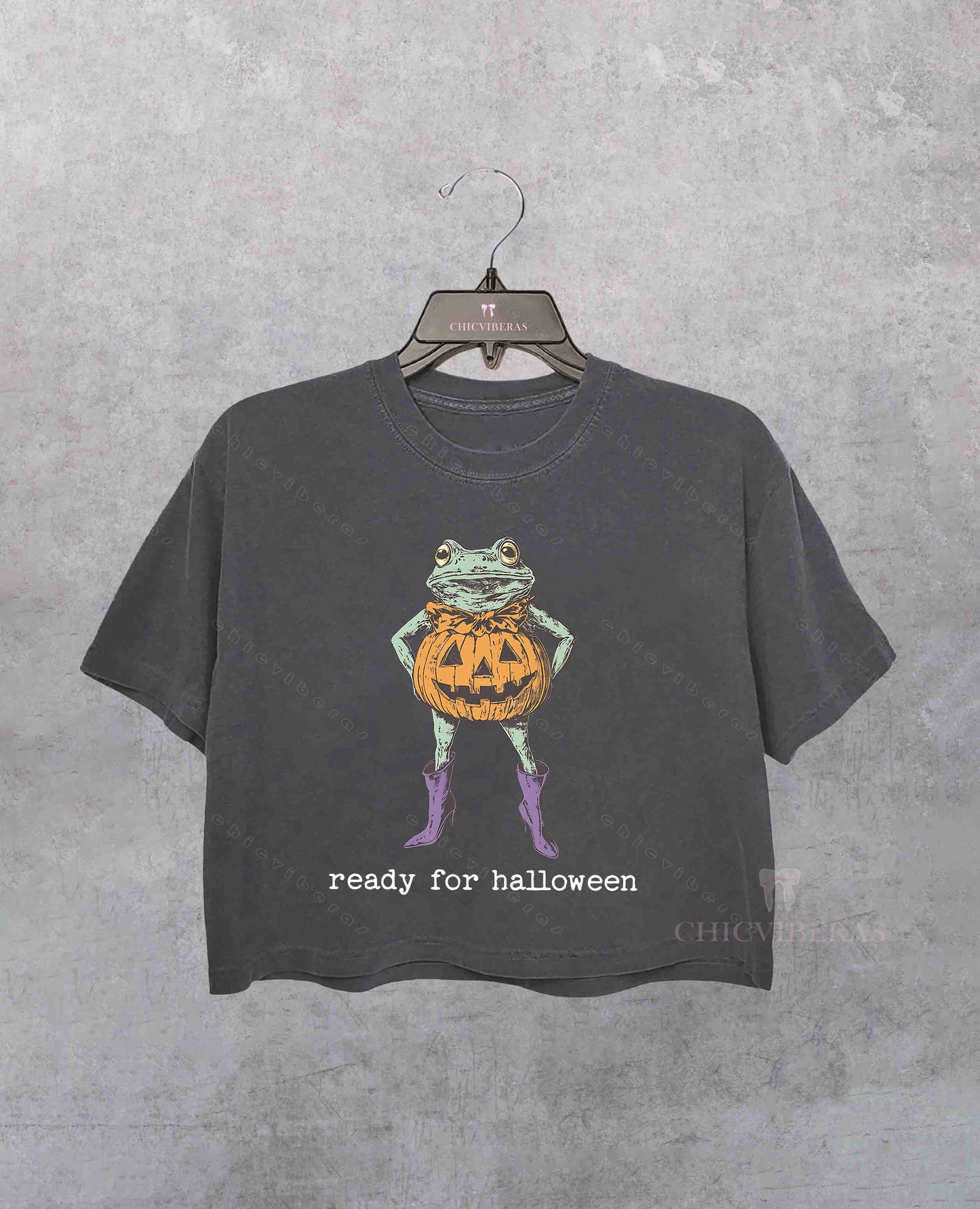 Read For Halloween Funny Meme Crop Shirt