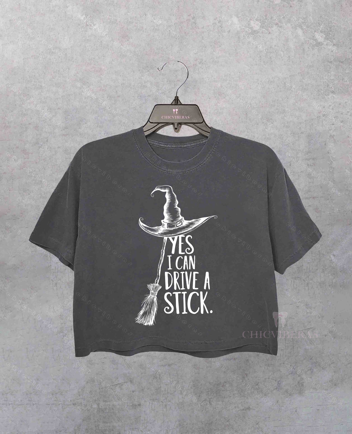 Yes I Can Drive A Stick Crop Shirt