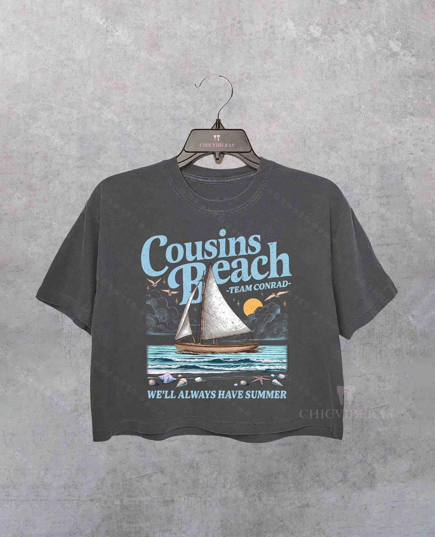 Cousins Beach TSITP Crop Shirt