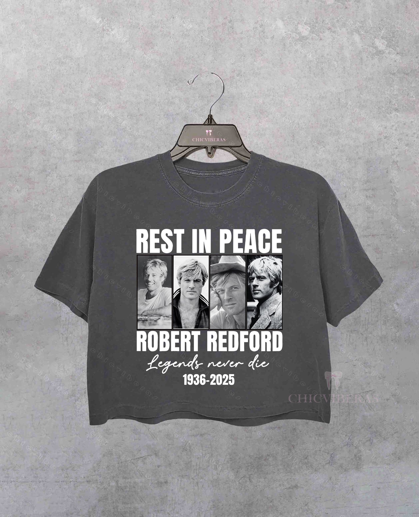 Legends Never Die Robert Redford Crop Shirt