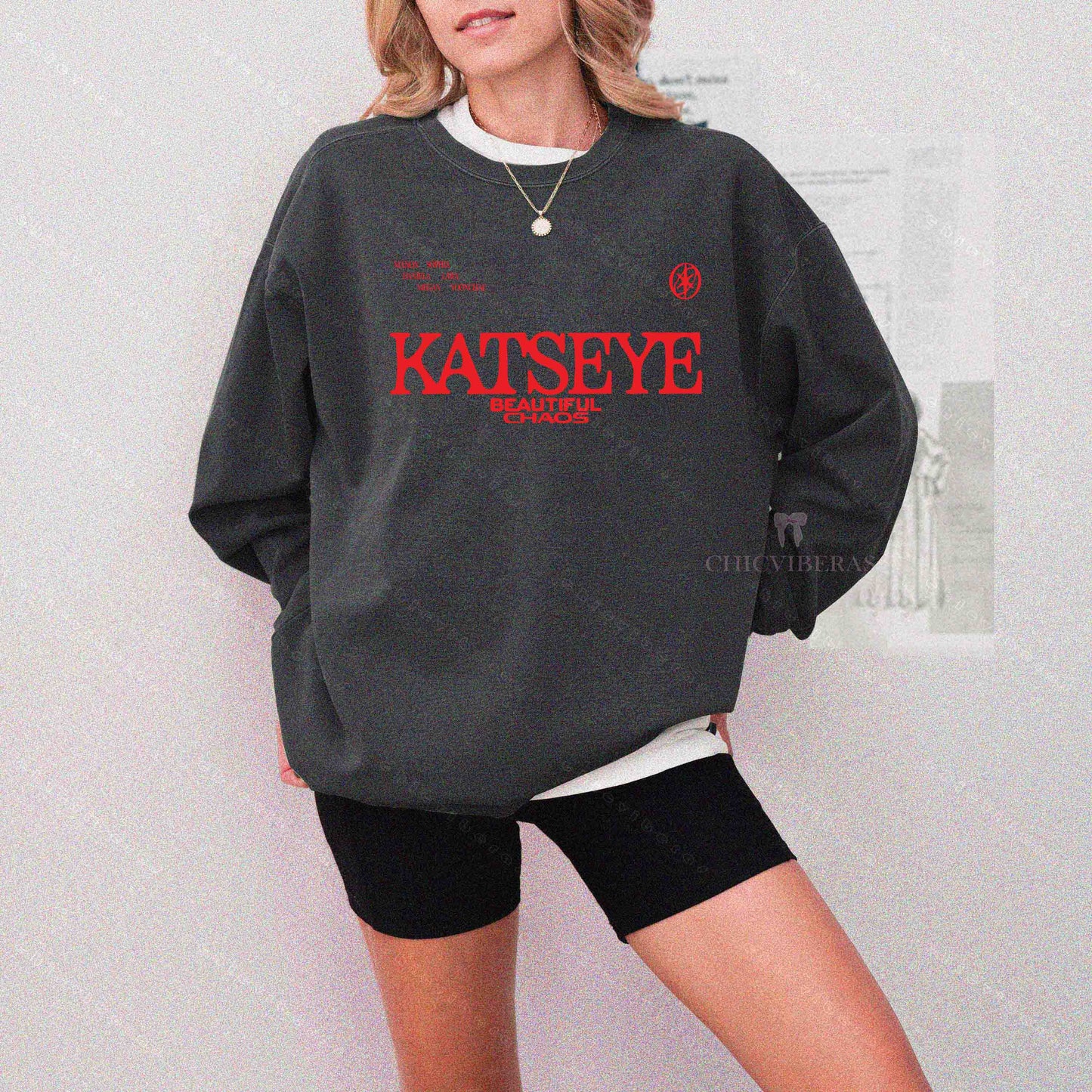 Retro Katseye Beautiful Chaos Crewneck