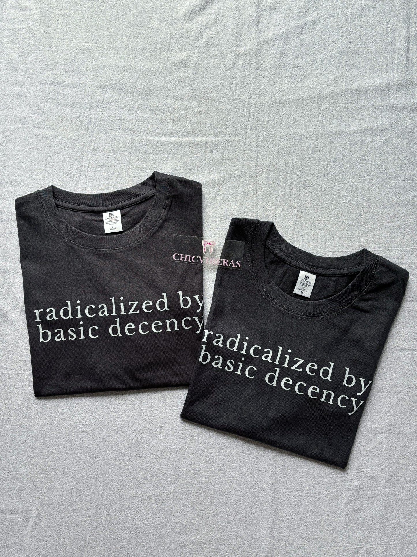 Radicalized By Basic Decency Social Justice Crop Shirt