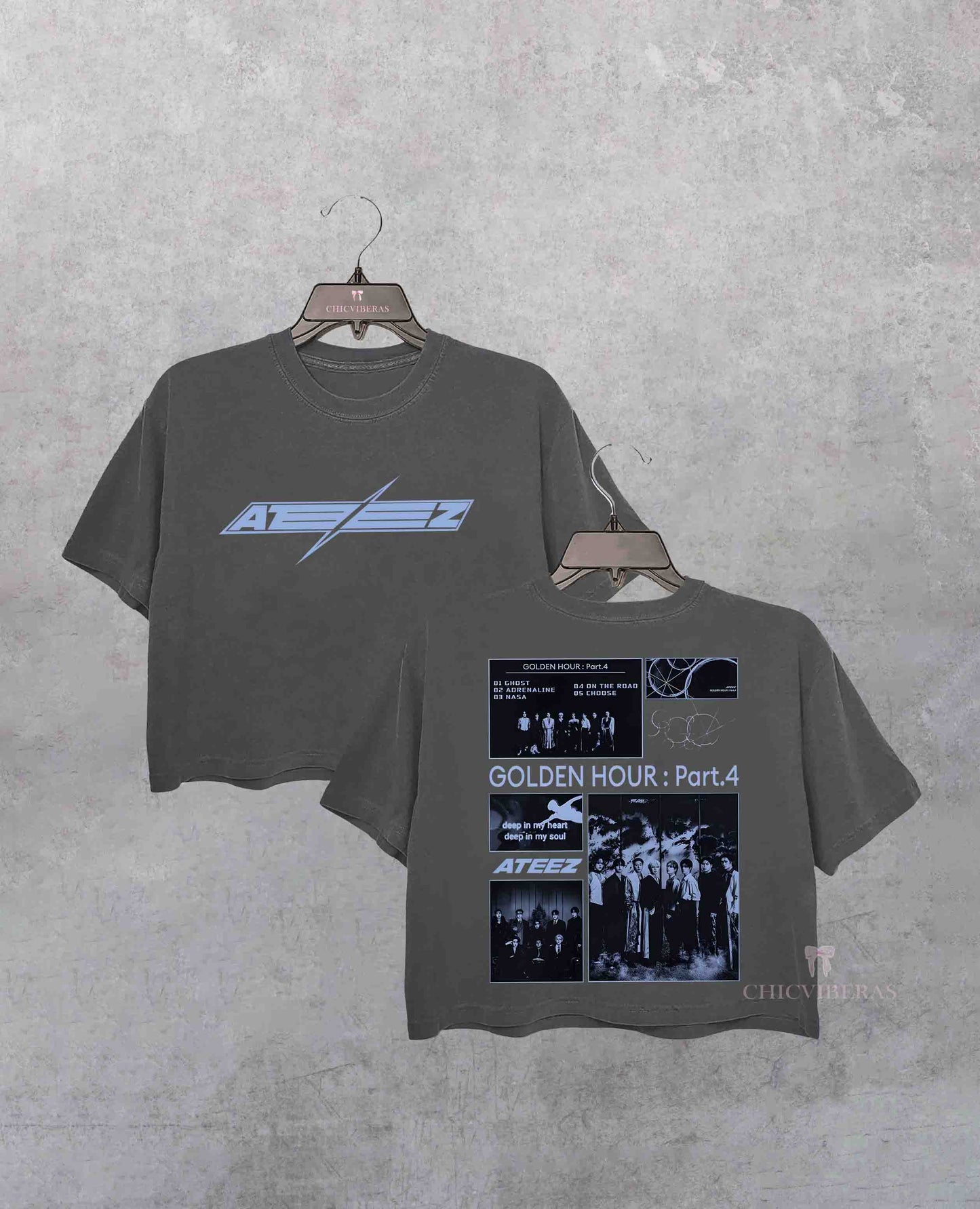 Retro Ateez Golden Hour Part 4 Crop Shirt
