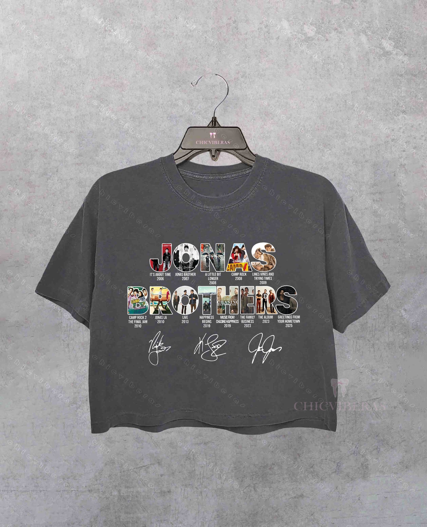 Jonas Fan Merchandise Brother Living Crop Shirt