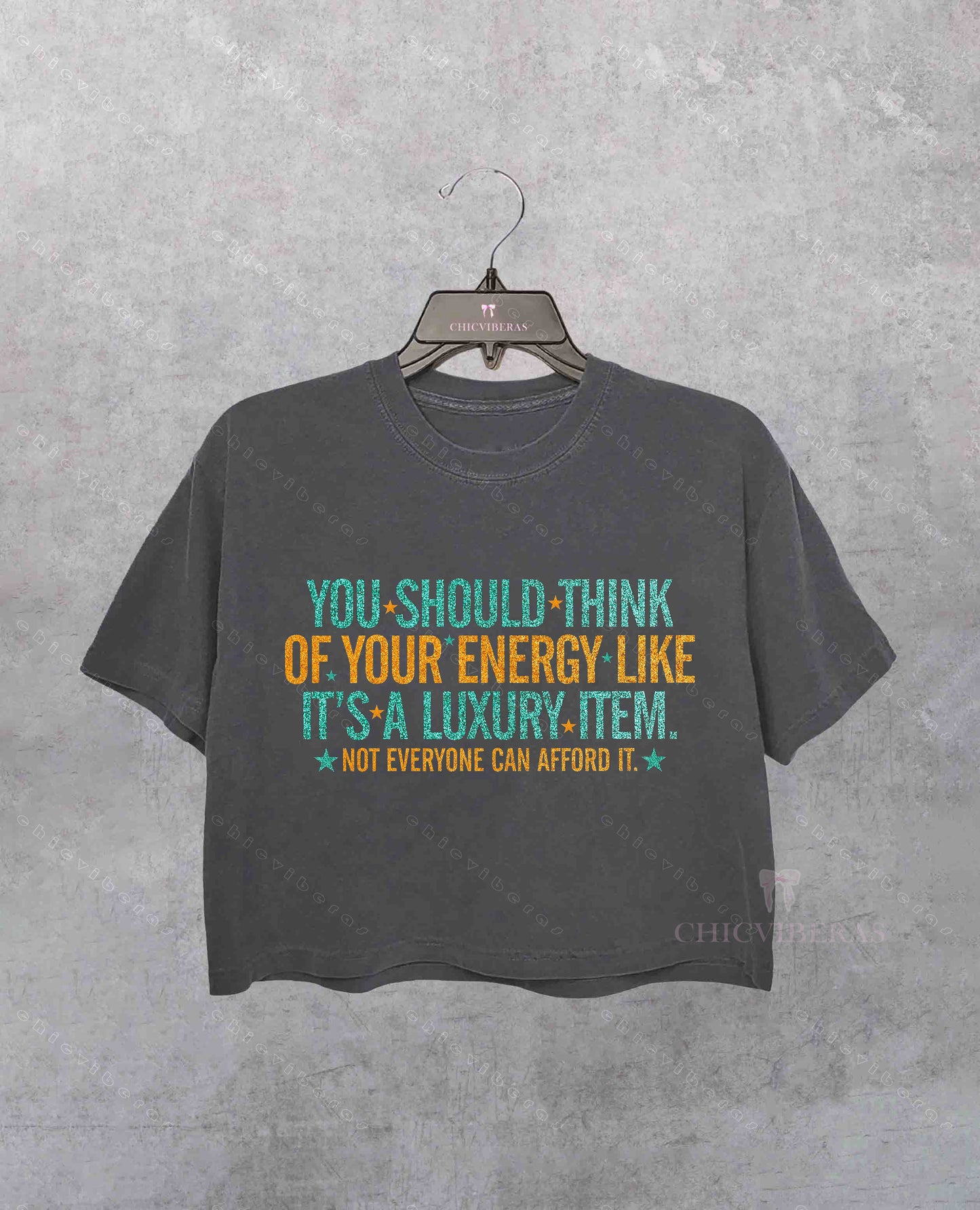 Your Energy Is a Luxury Crop Shirt