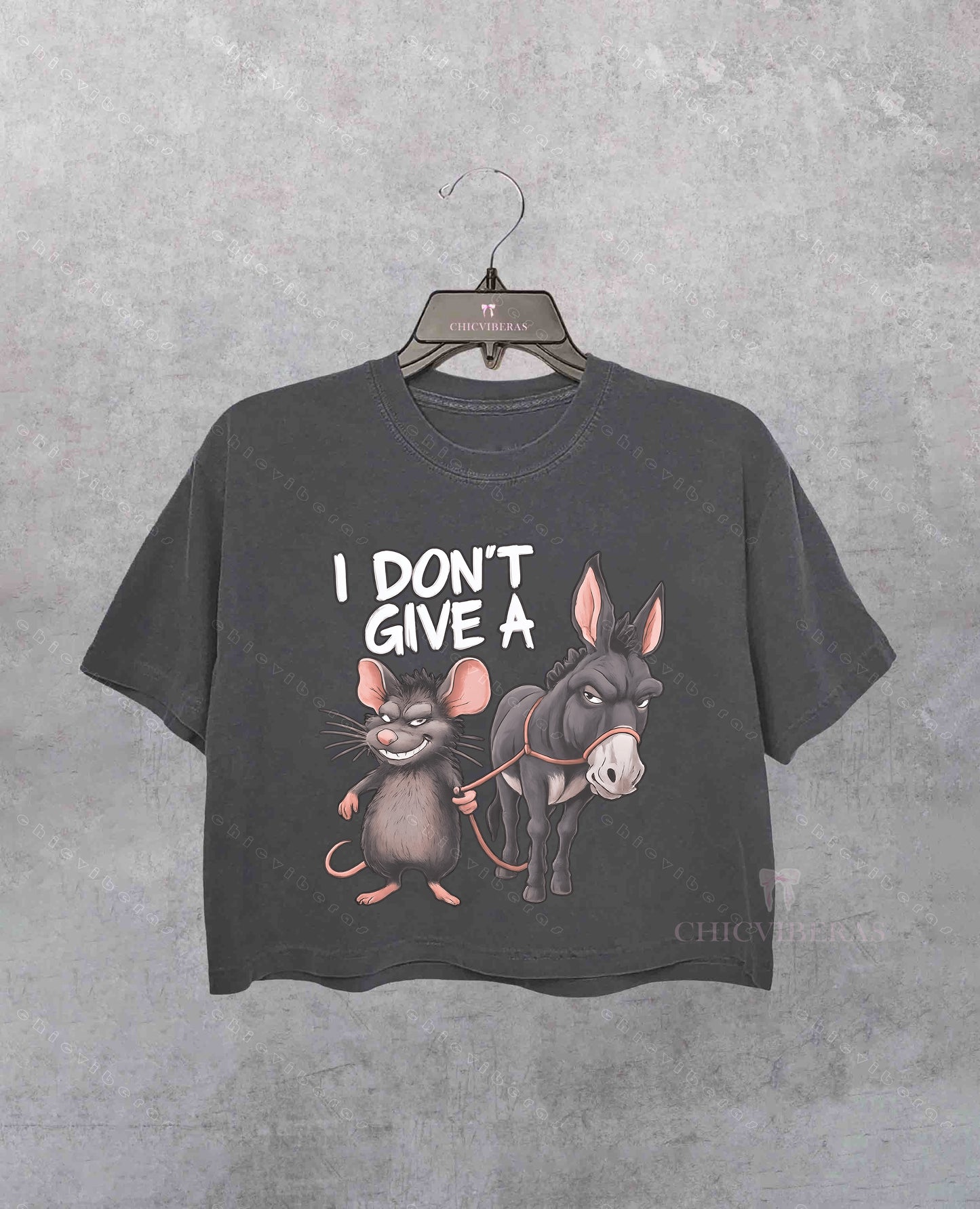 I don't give a rats ass Sarcasm Crop Shirt