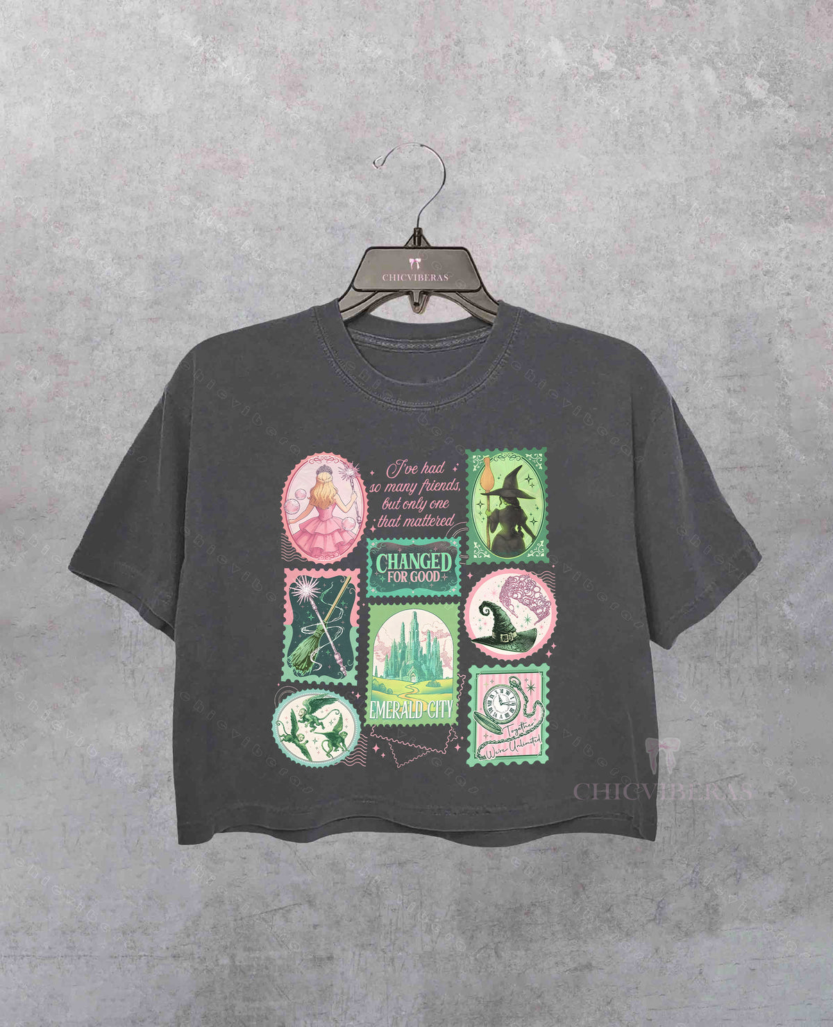 Wicked Changed For Good Stamps Crop Shirt