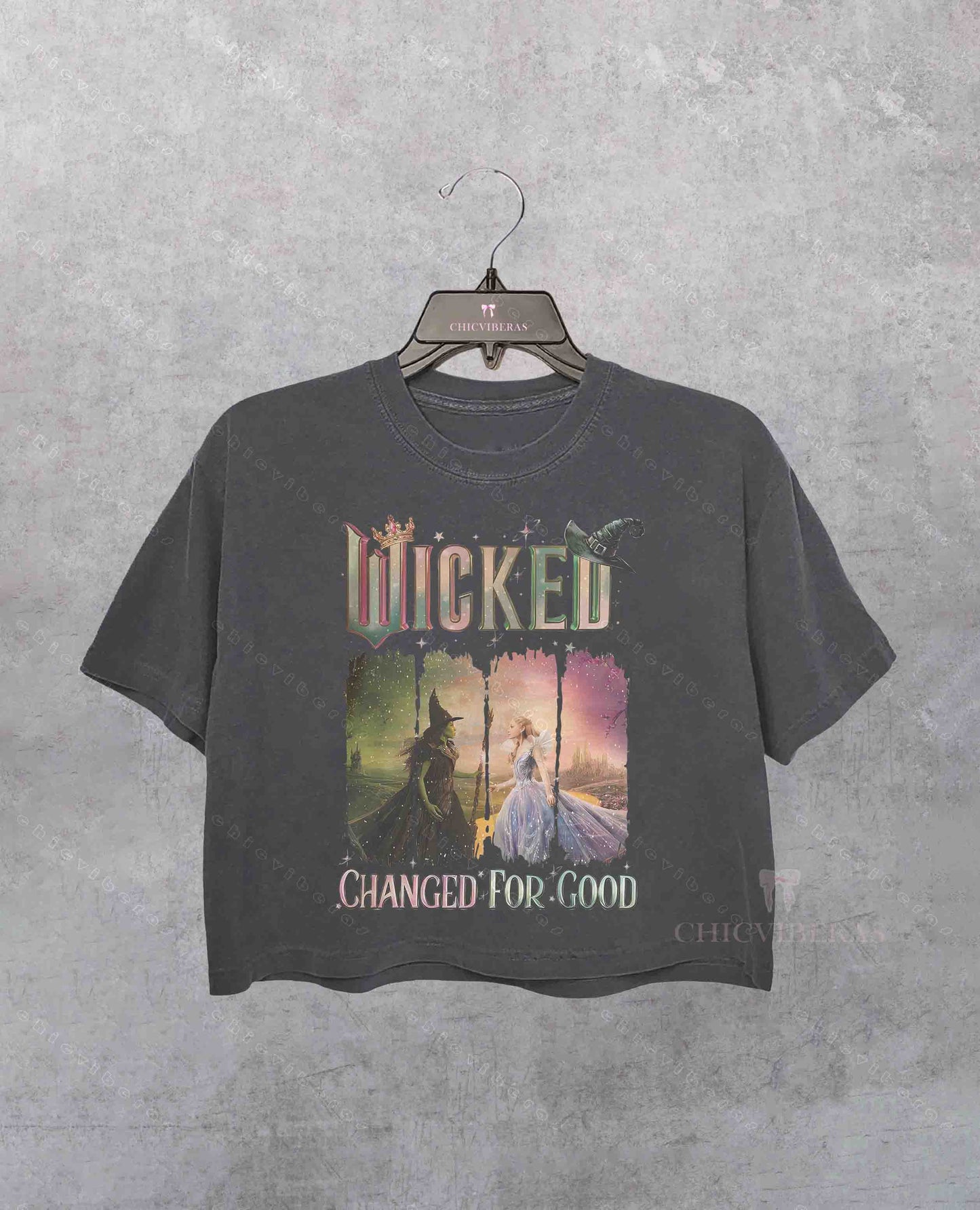 Vintage Wicked Changed For Good Crop Shirt