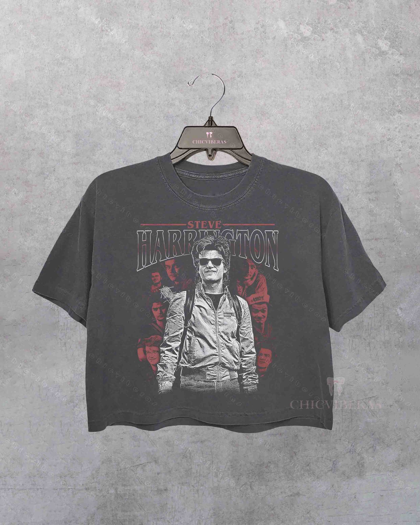 Steve Harrington Inspired Crop Shirt