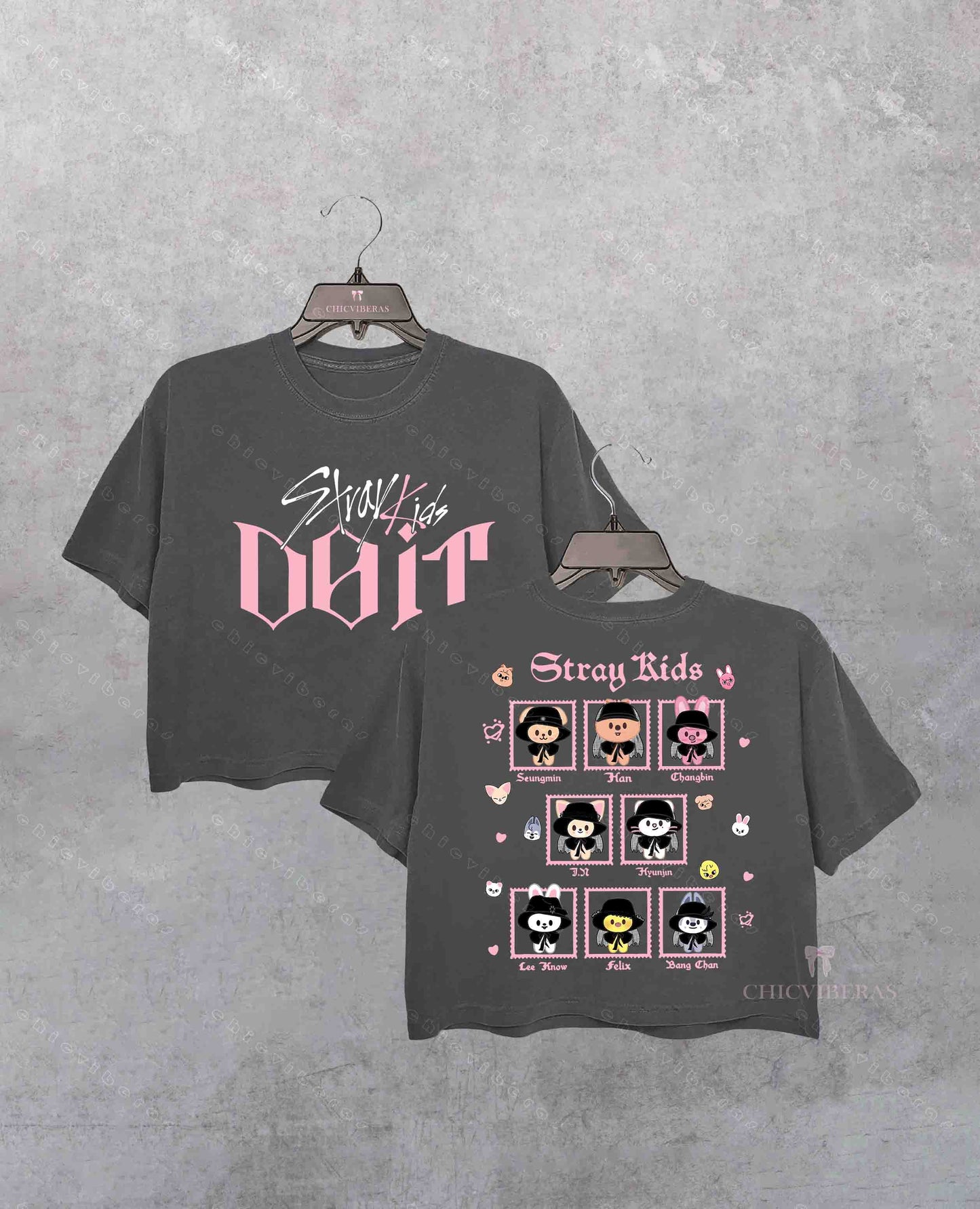 Stray Kids Do It Skzoo 2 sides Crop Shirt