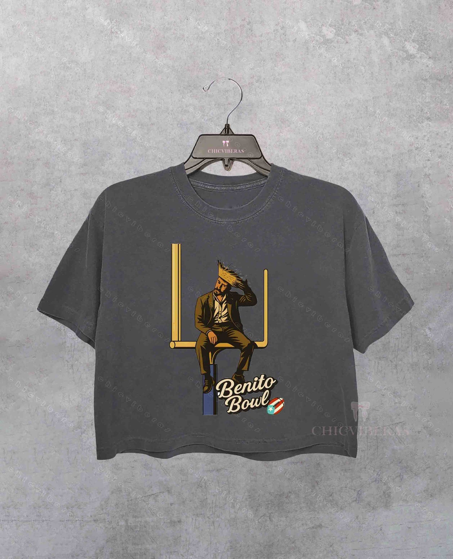 Benito Bowl Football Fan 2026 Crop Shirt