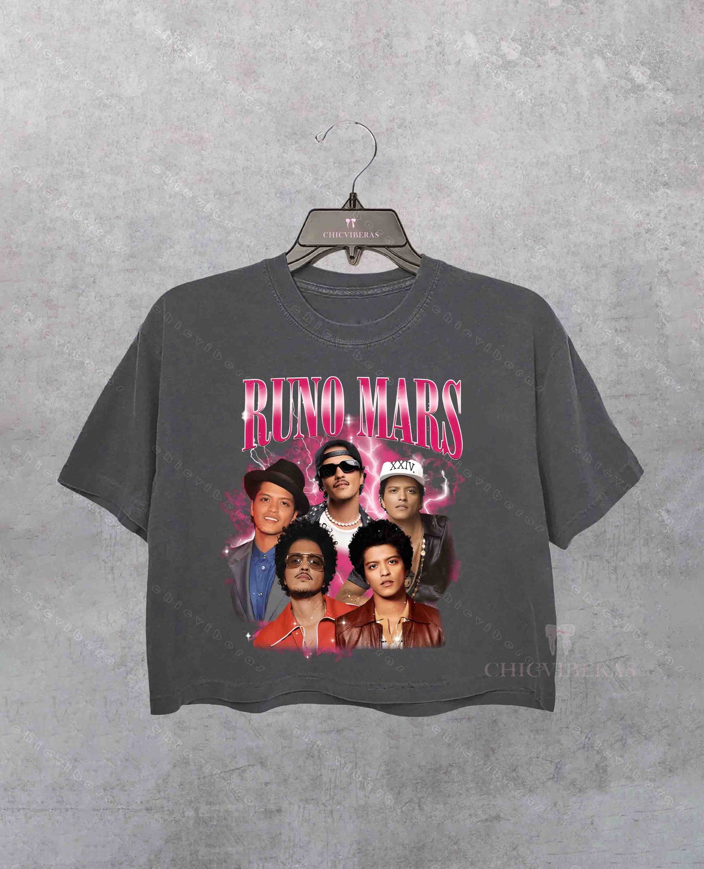 Bruno Mars Vintage Pop Music Crop Shirt