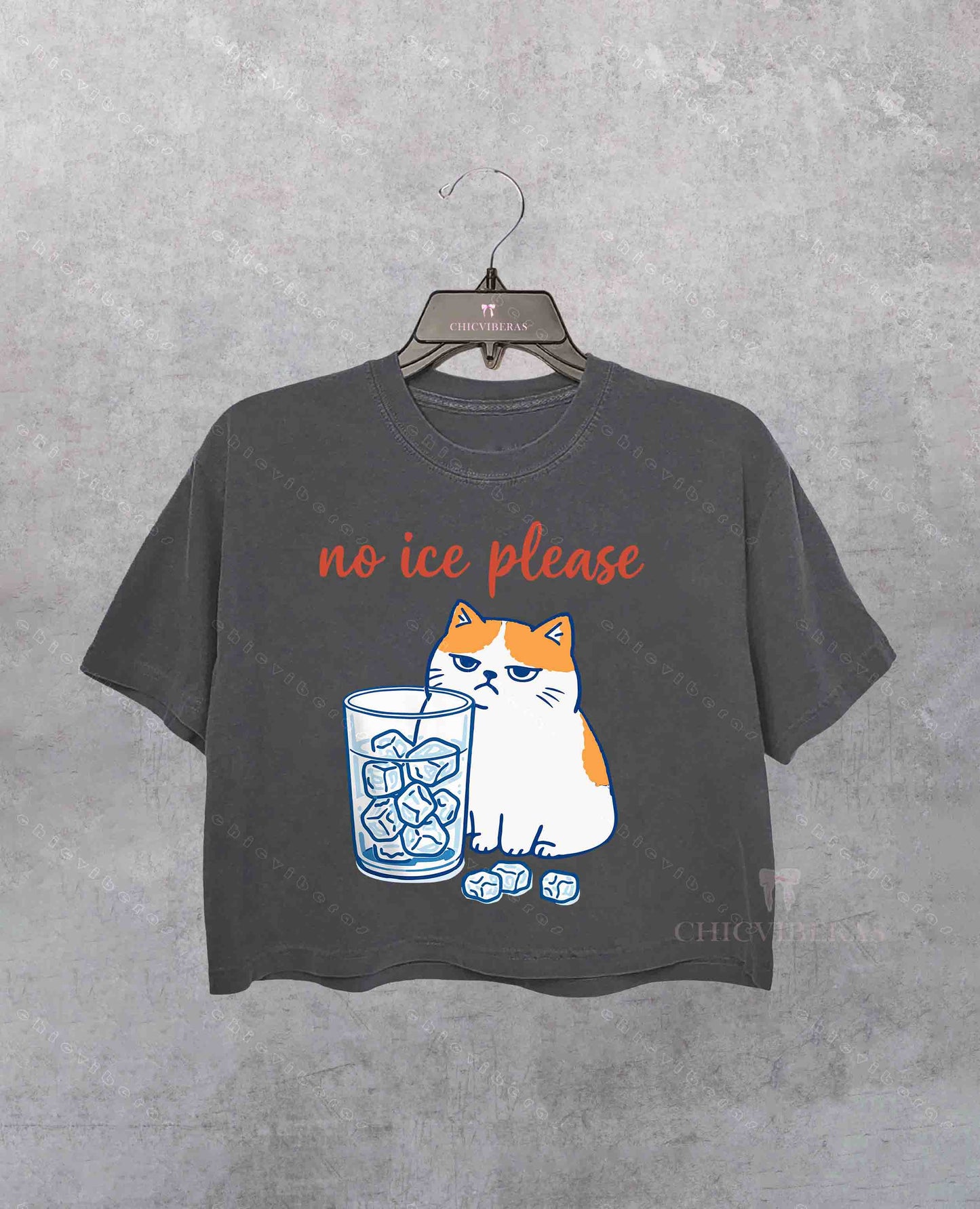 No ICE Please Cat Crop Shirt
