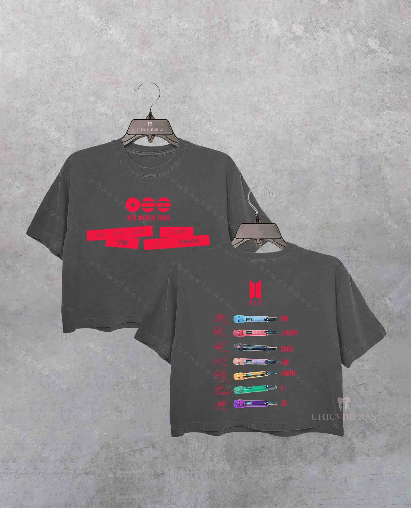 BTS World Tour 2026 2 Side Crop Shirt