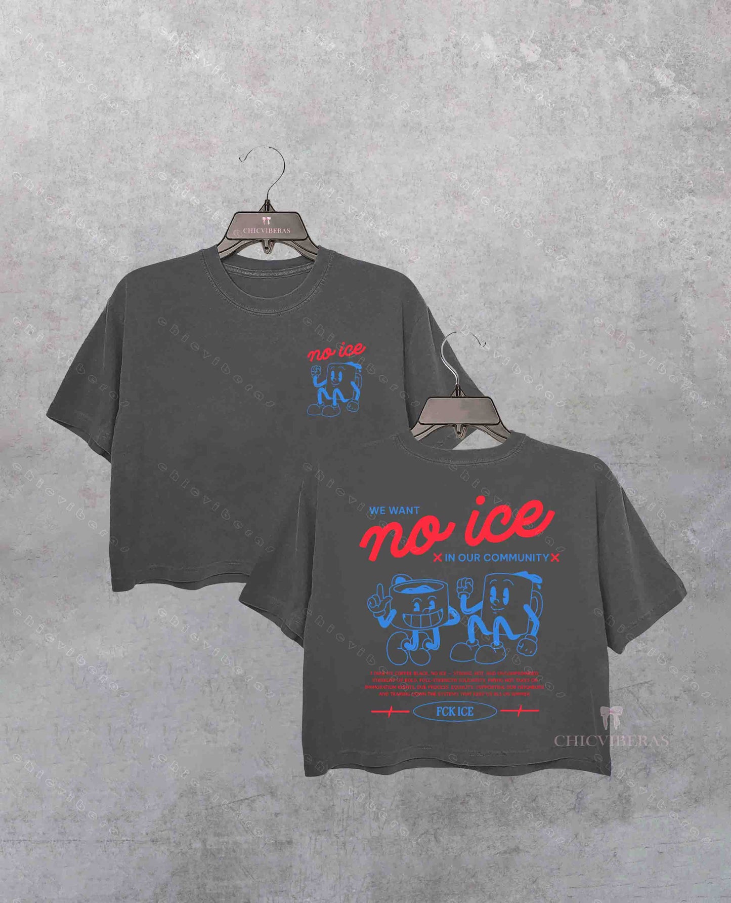 No Ice Human Rights Crop Shirt
