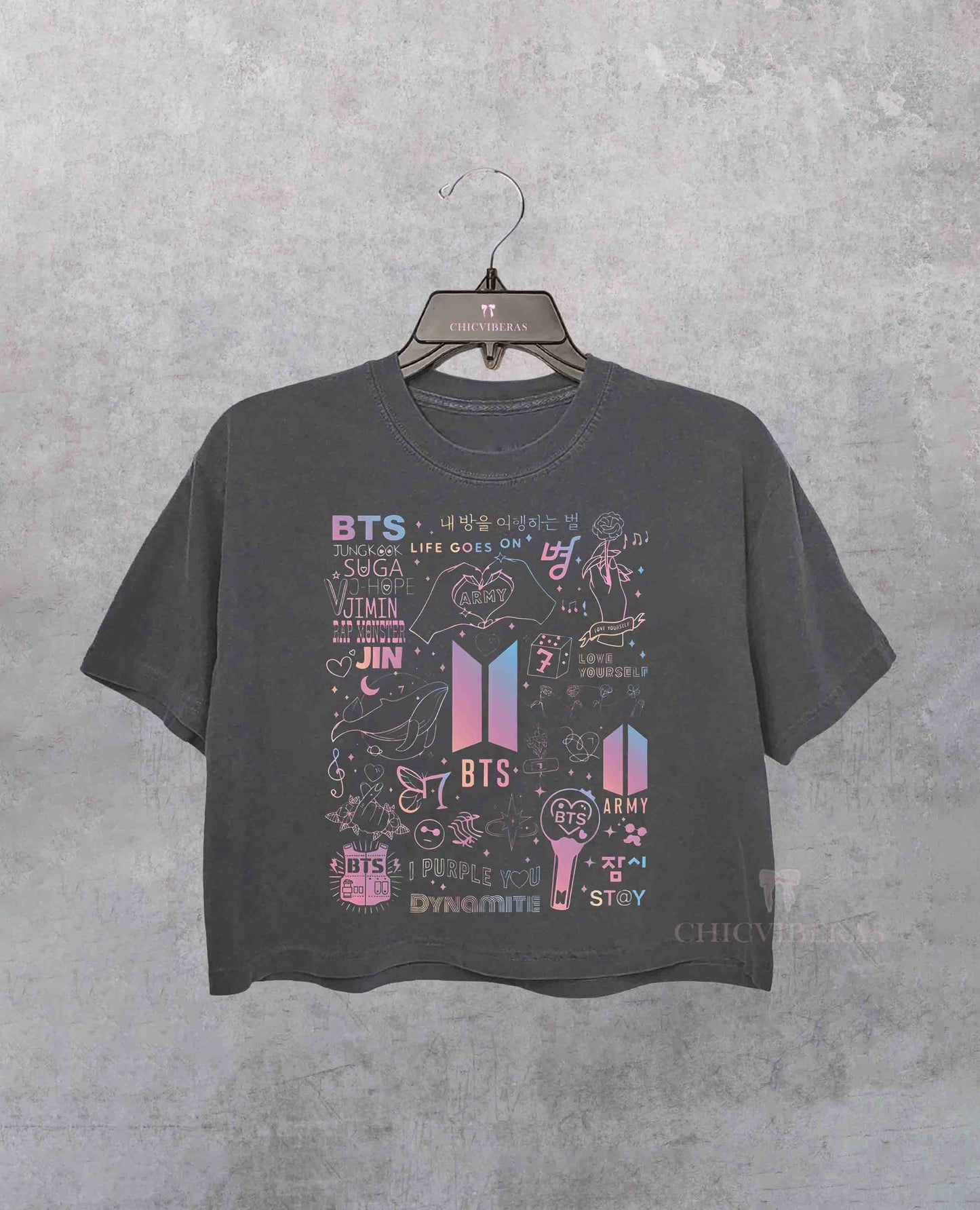 BTS World Tour 2026 Merch Crop Shirt
