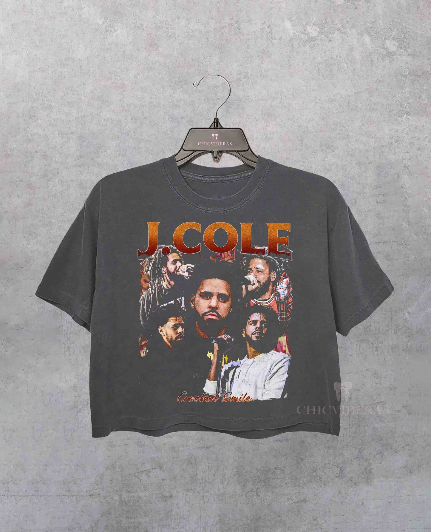 J Cole Vintage Rap Crop Shirt