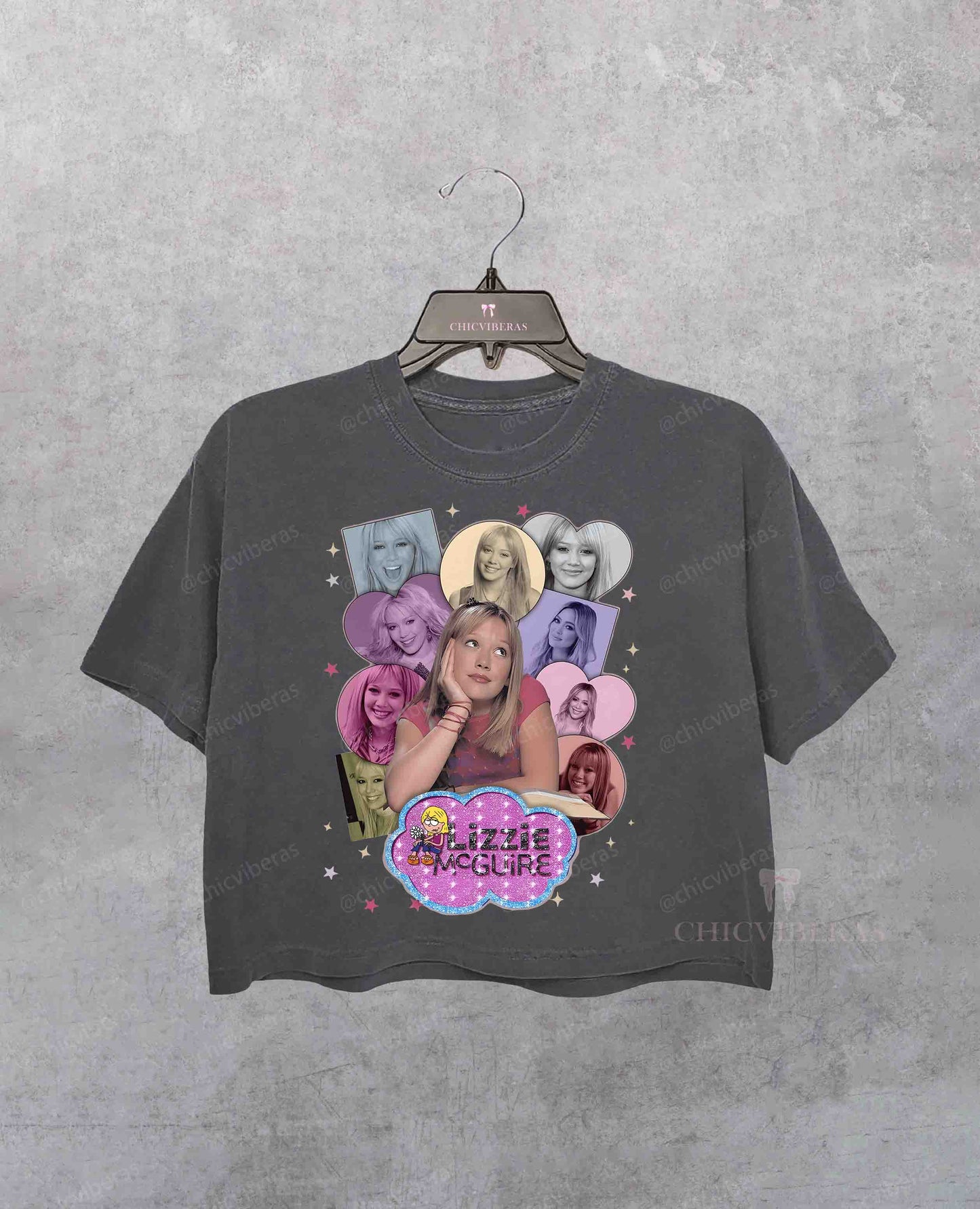 Lizzie McGuire Photos Retro Crop Shirt