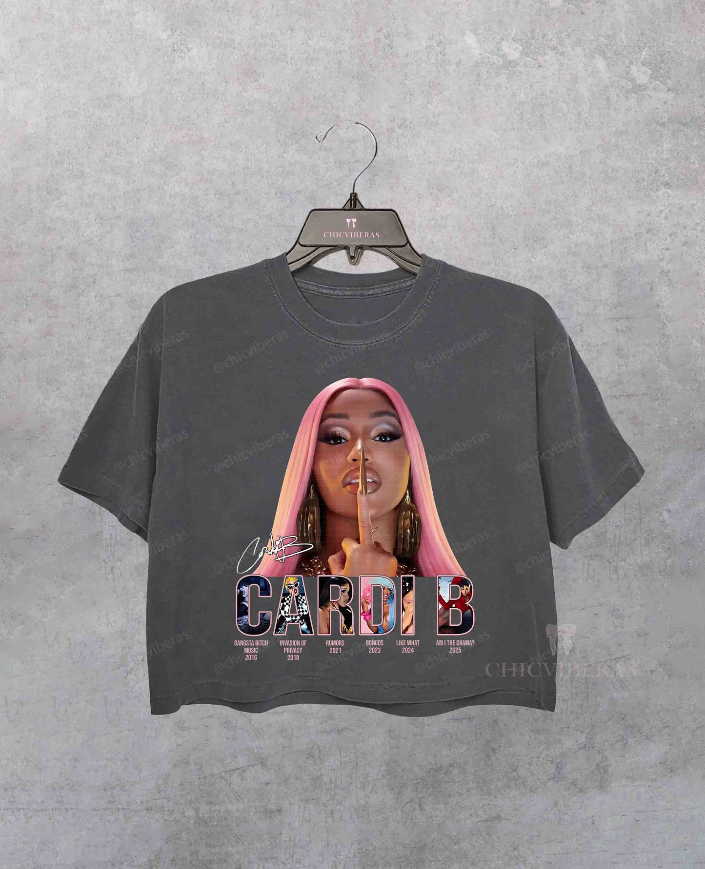 Cardi B Drama Tour Crop Shirt