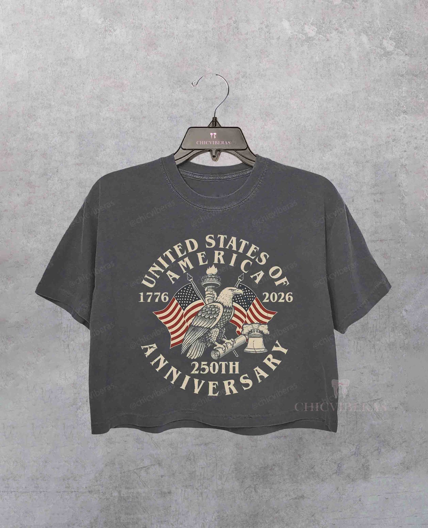 Usa 250th anniversary Independence Day Crop Shirt