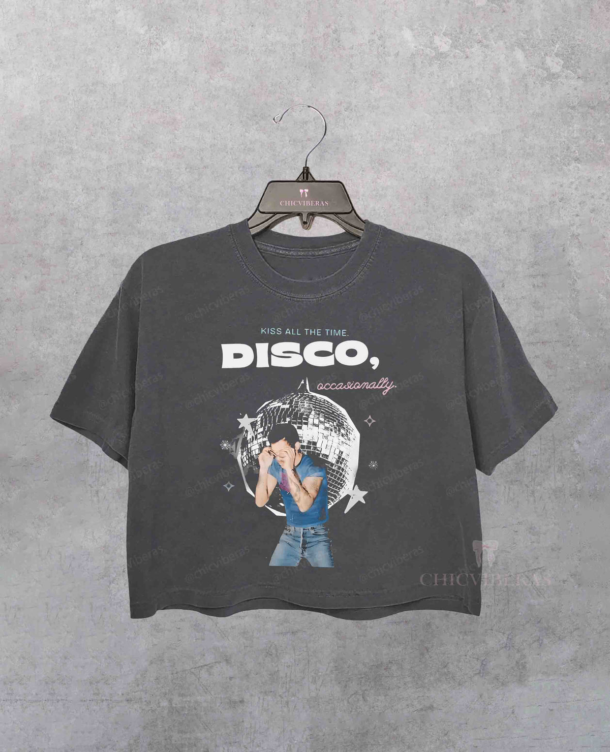 HS4 All The Time Disco Occasionally Crop Shirt