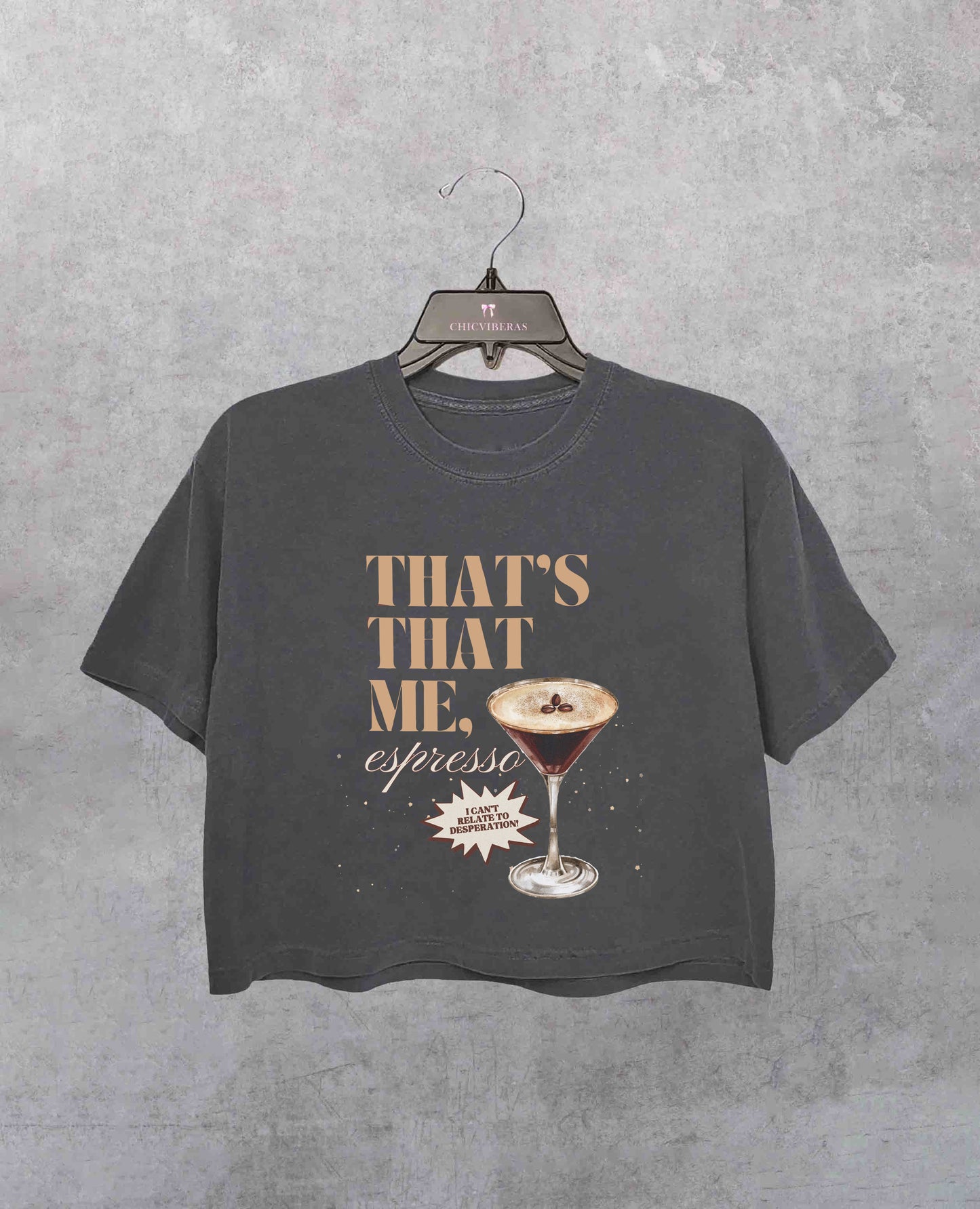That's That Me Espresso Crop Shirt