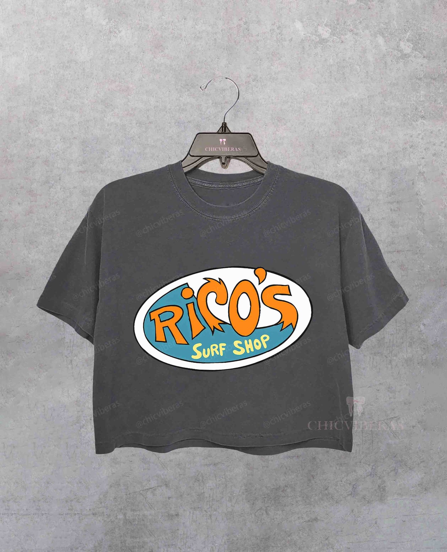Hannah Rico's Surf Shop Crop Shirt