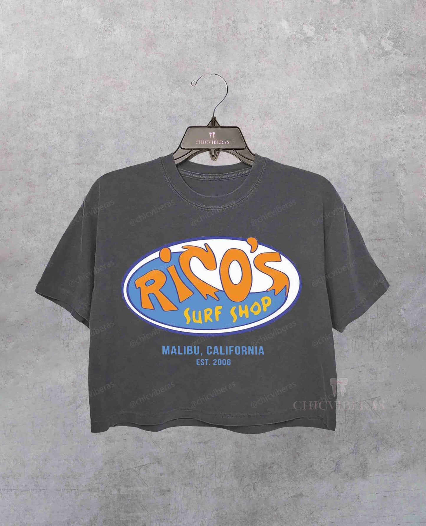 Hannah Rico's Surf Shop Crop Shirt