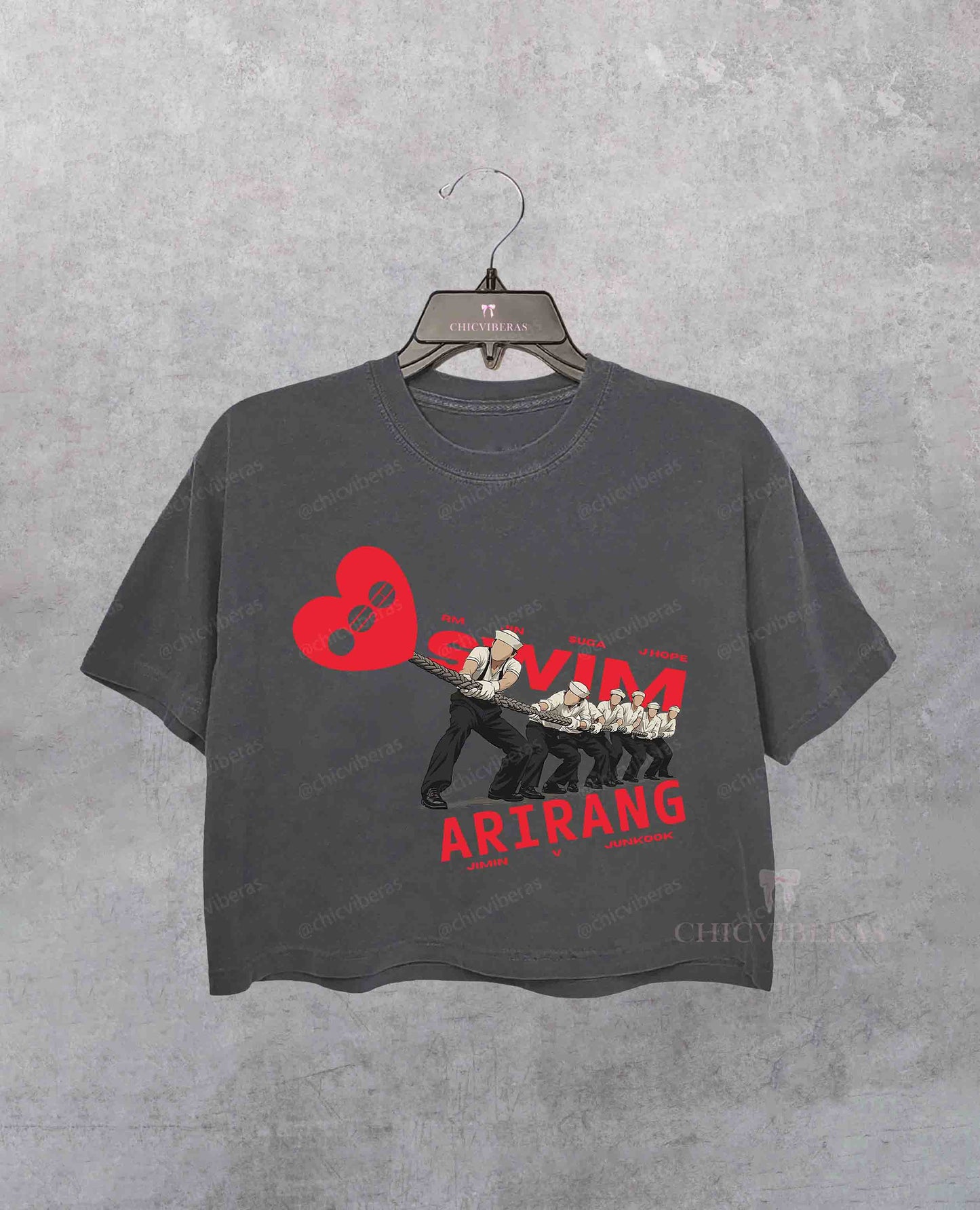 BTS Kpop World Tour Swim Track 2026 Crop Shirt