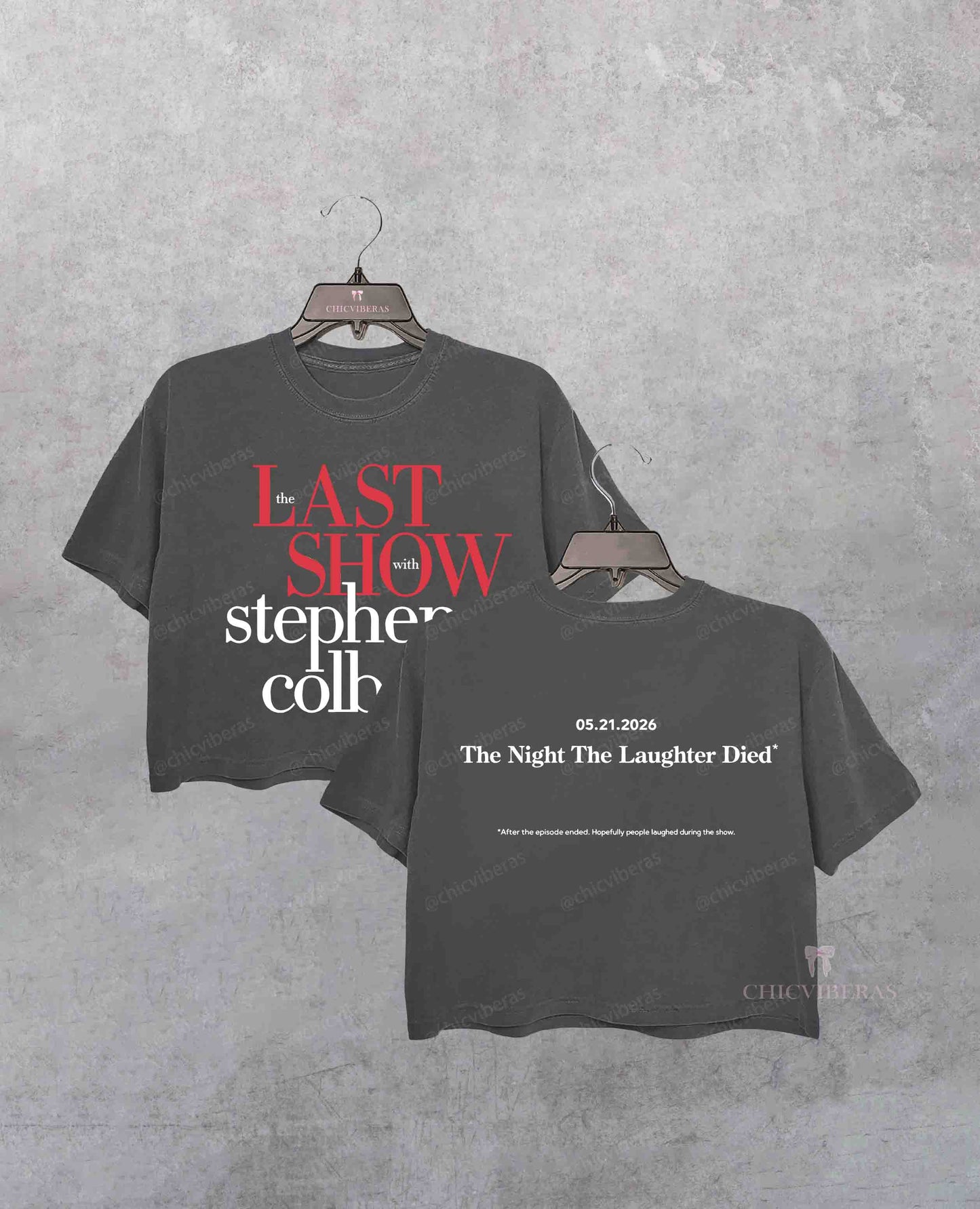 The Last Show With Stephen Colbert 2026 Crop Shirt