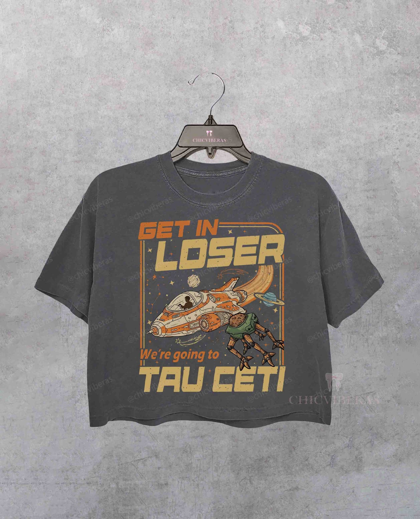 Project Hail Mary Space Adventure Crop Shirt