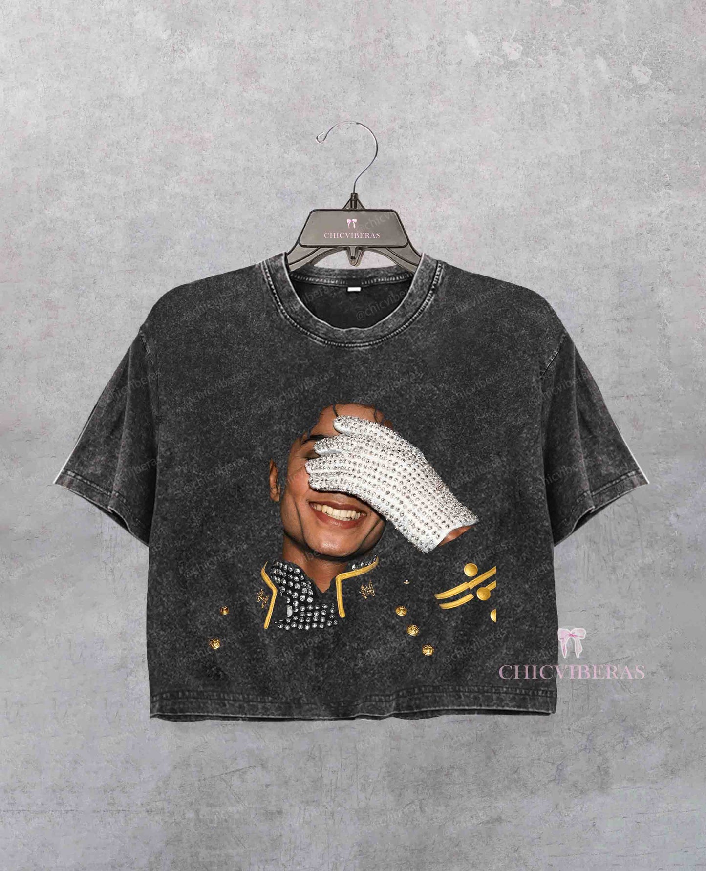 MJ Legend Vintage Music Crop Shirt