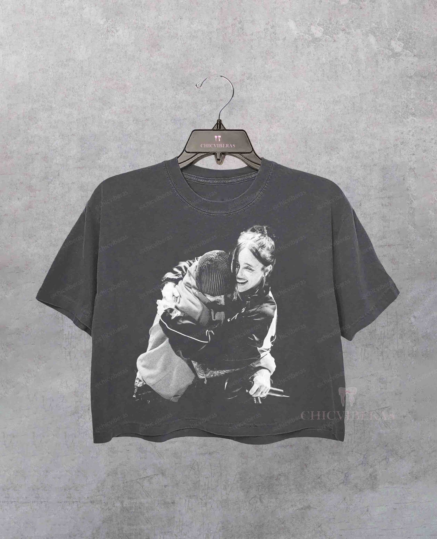 Justin Bieber Billie Eilish One Less Lonely Girl Crop Shirt