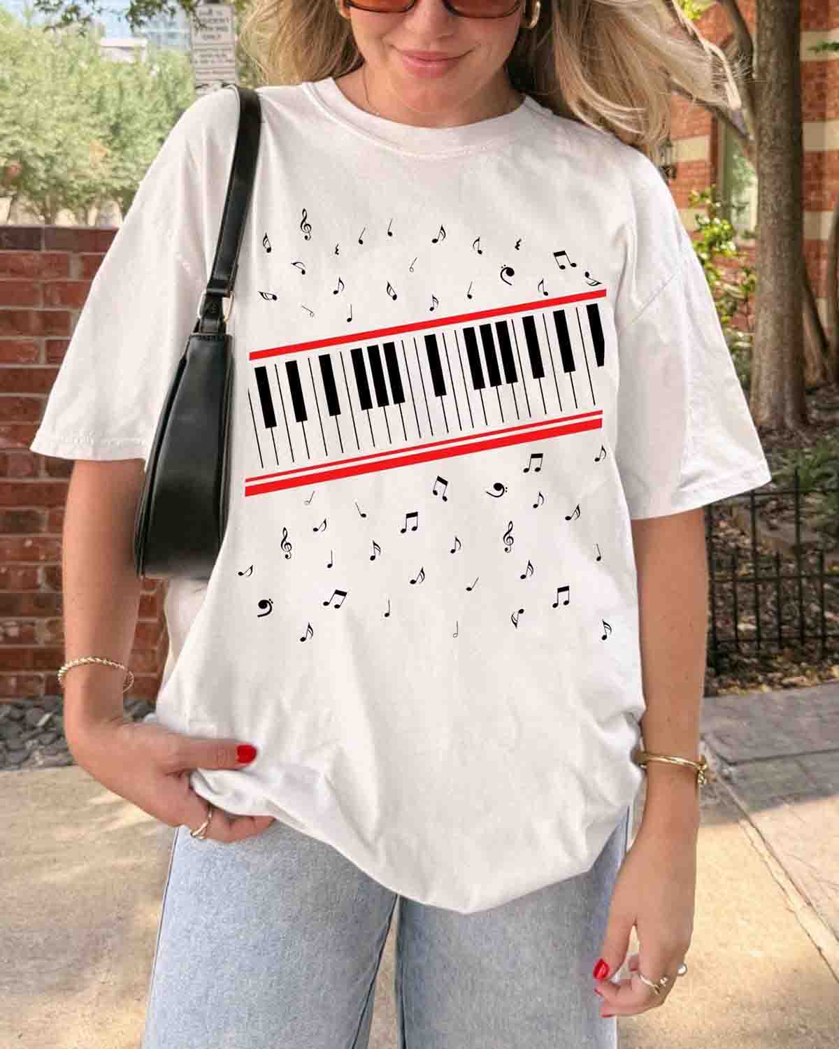 Michael Jackson Beat It Piano Keys Tee