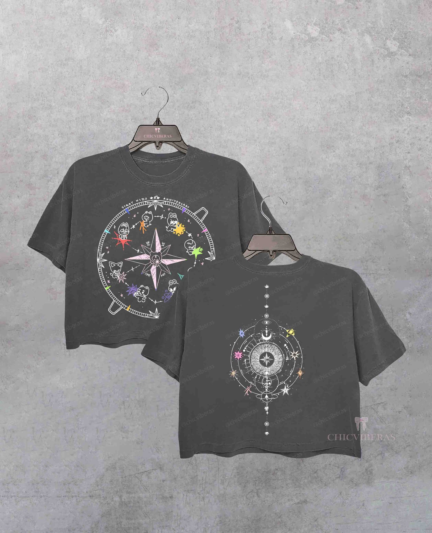StrayKids 8th Anniversary Skzoo 2 sides Crop Shirt