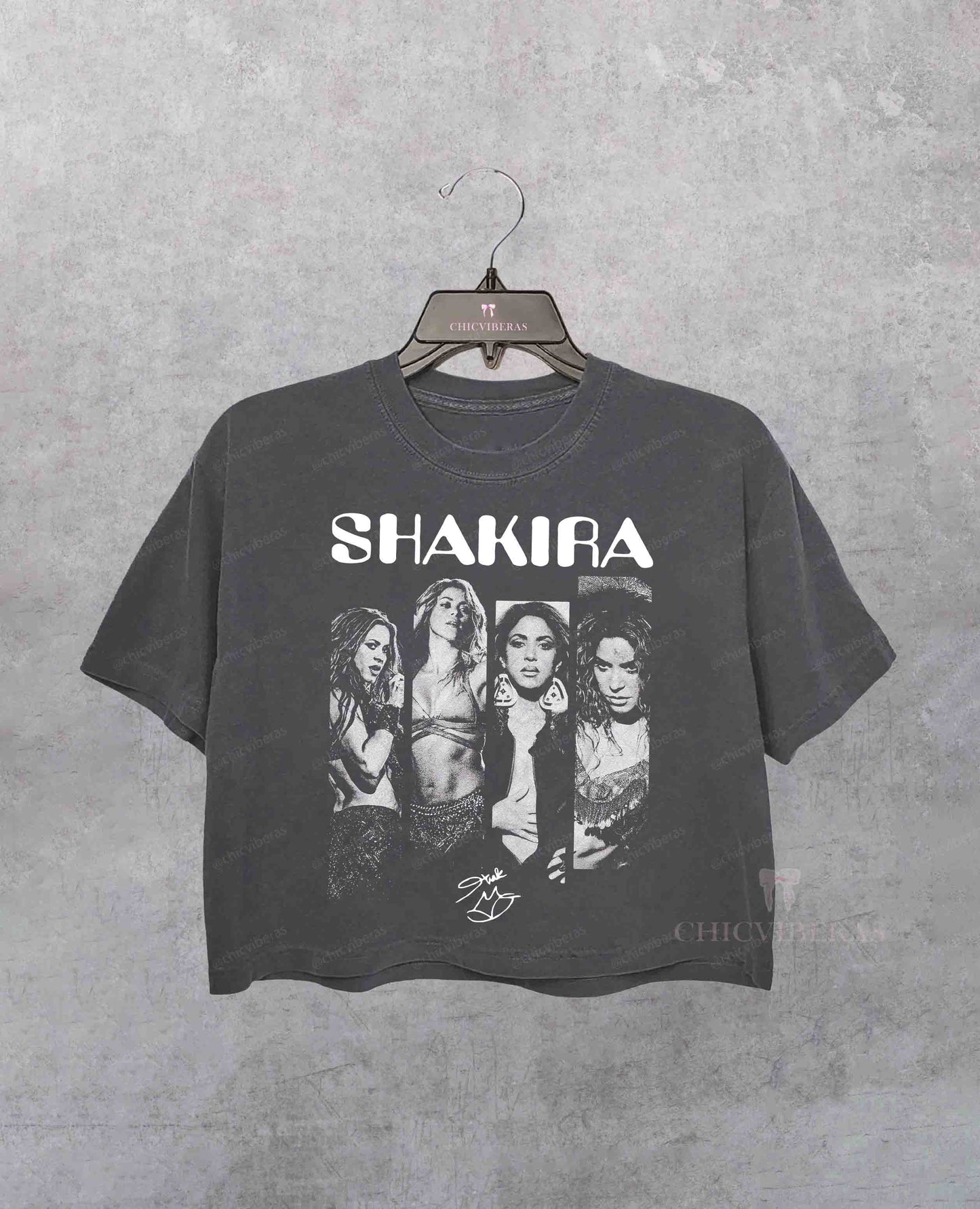 Shakira Concert Tour Music Crop Shirt