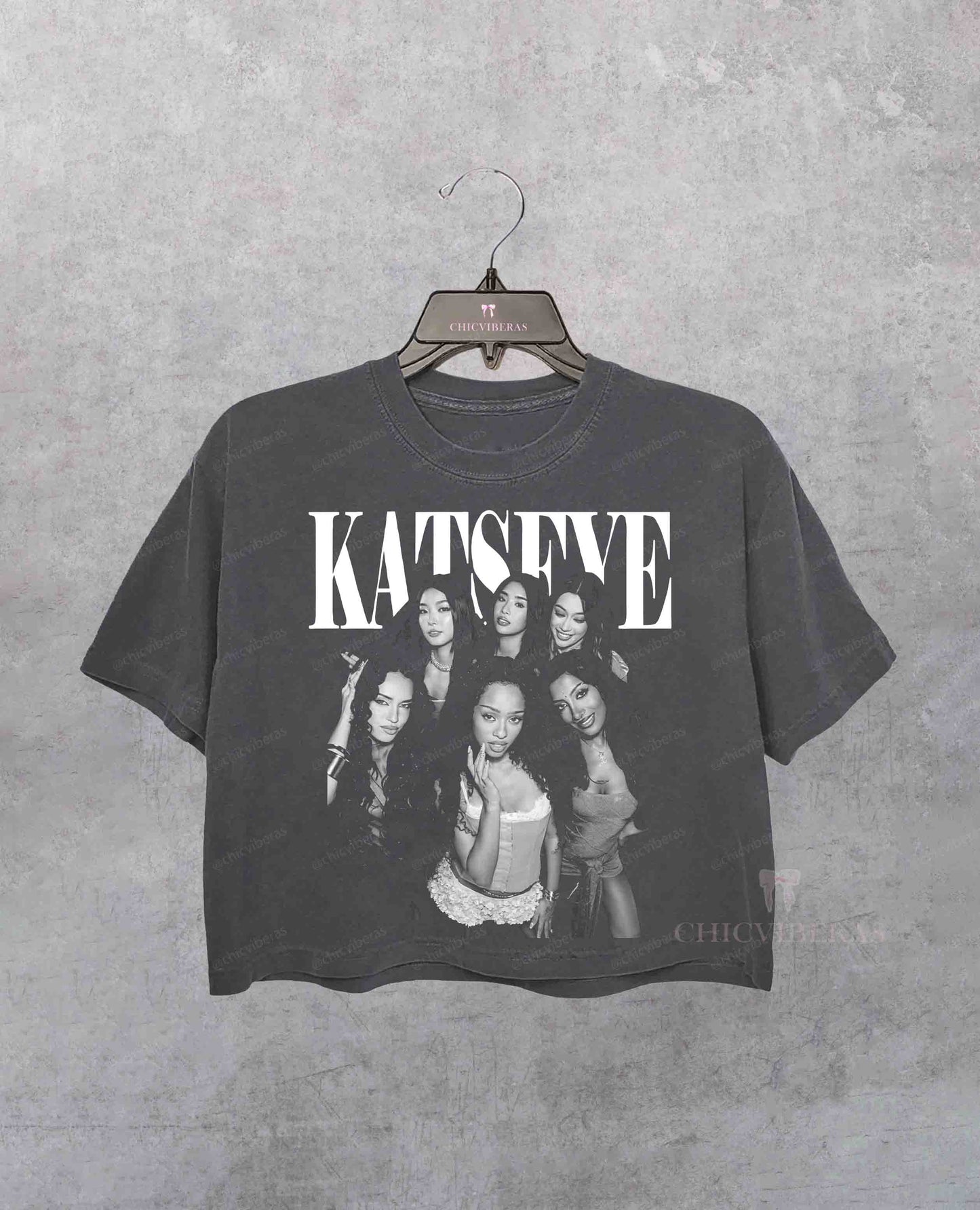 Vintage Katseye The Beautiful Chaos Tour Crop Shirt