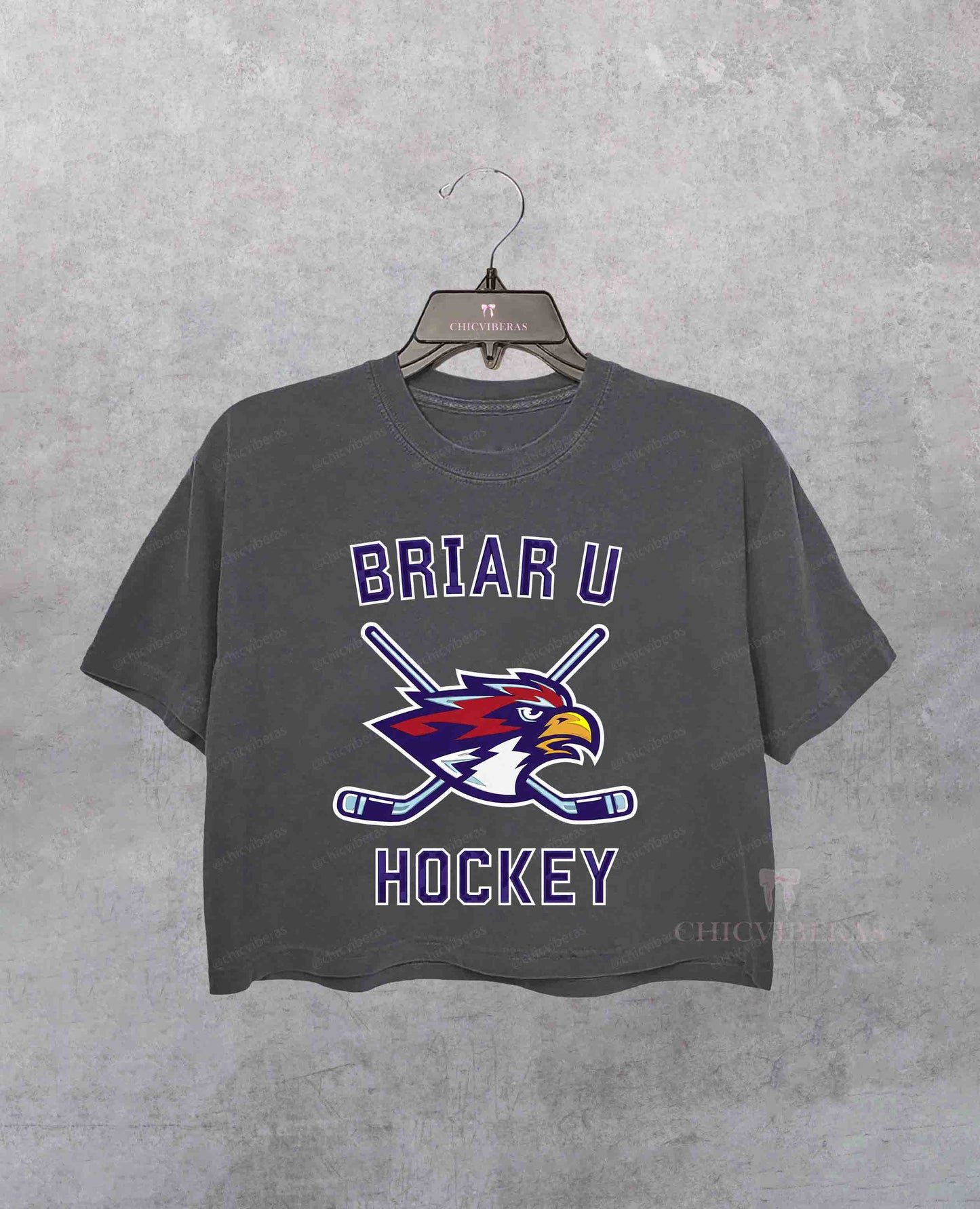 Briar U Hockey Off Campus Inspired Crop Shirt