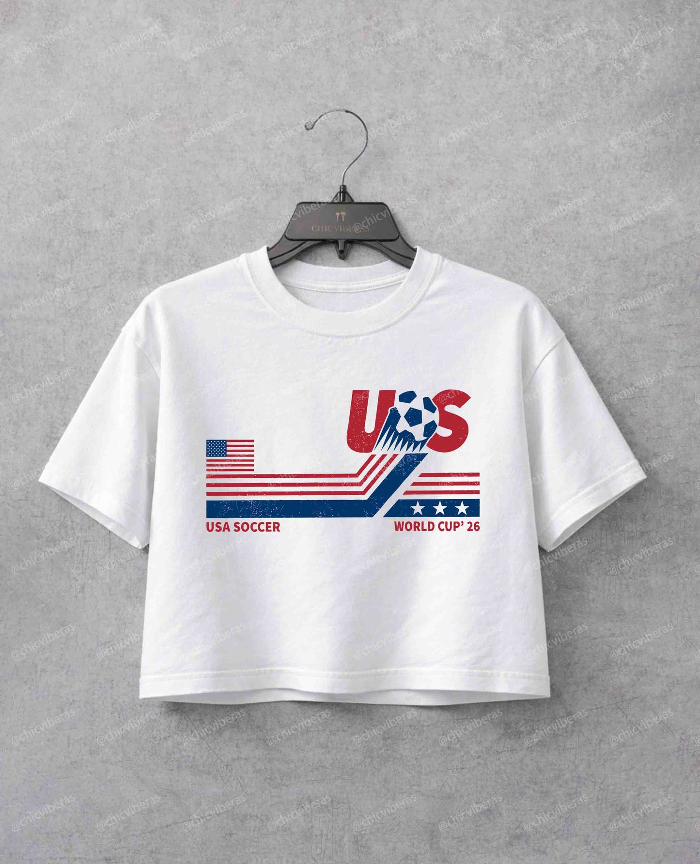 United States of America Soccer Team Crop Shirt