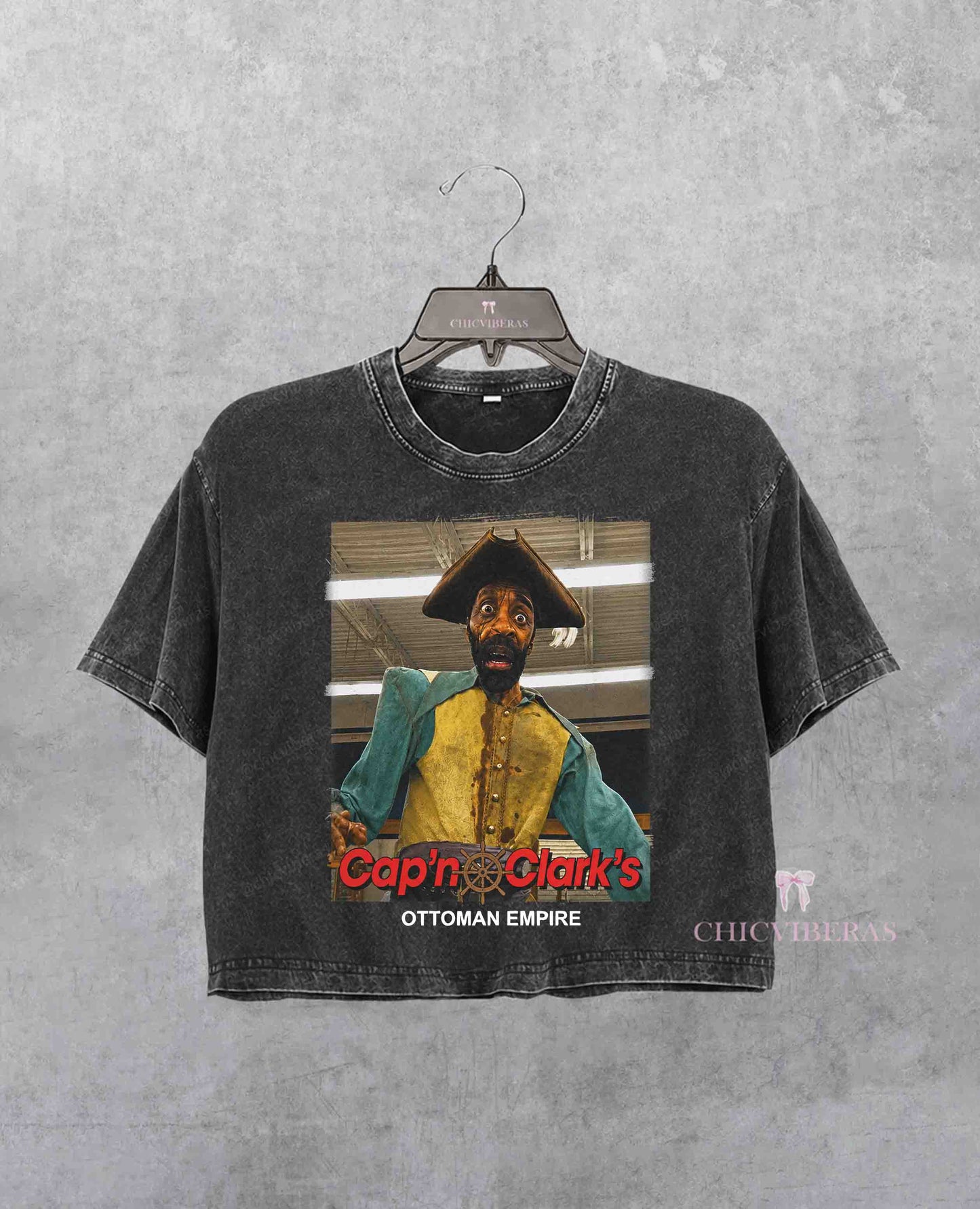 Limited Cap'n Clark's Ottoman Empire Backrooms Movie Crop Shirt
