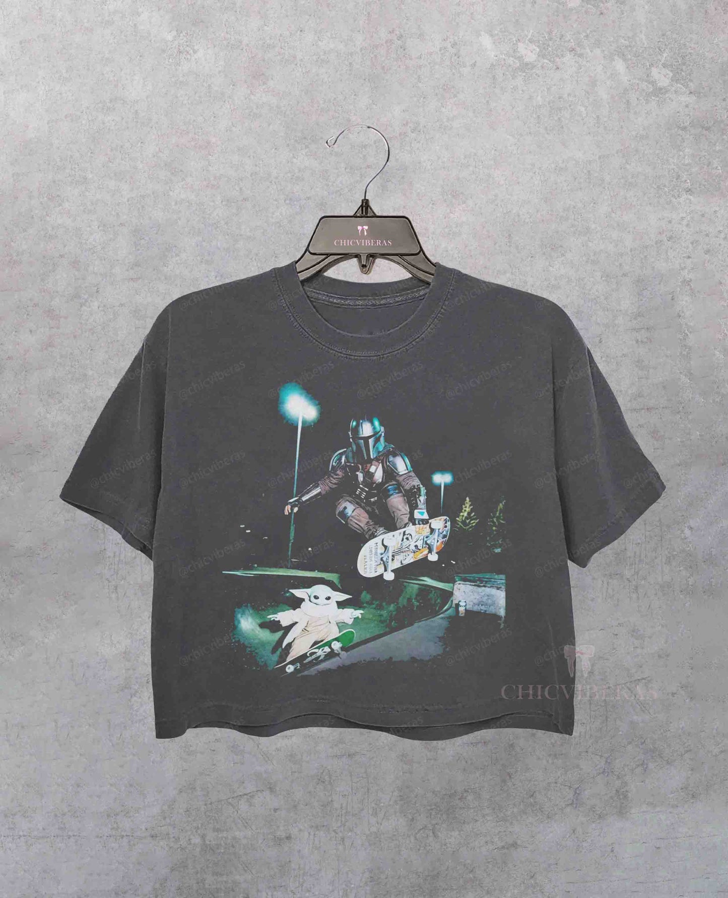 Limited Mando & Baby Yoda Crop Shirt
