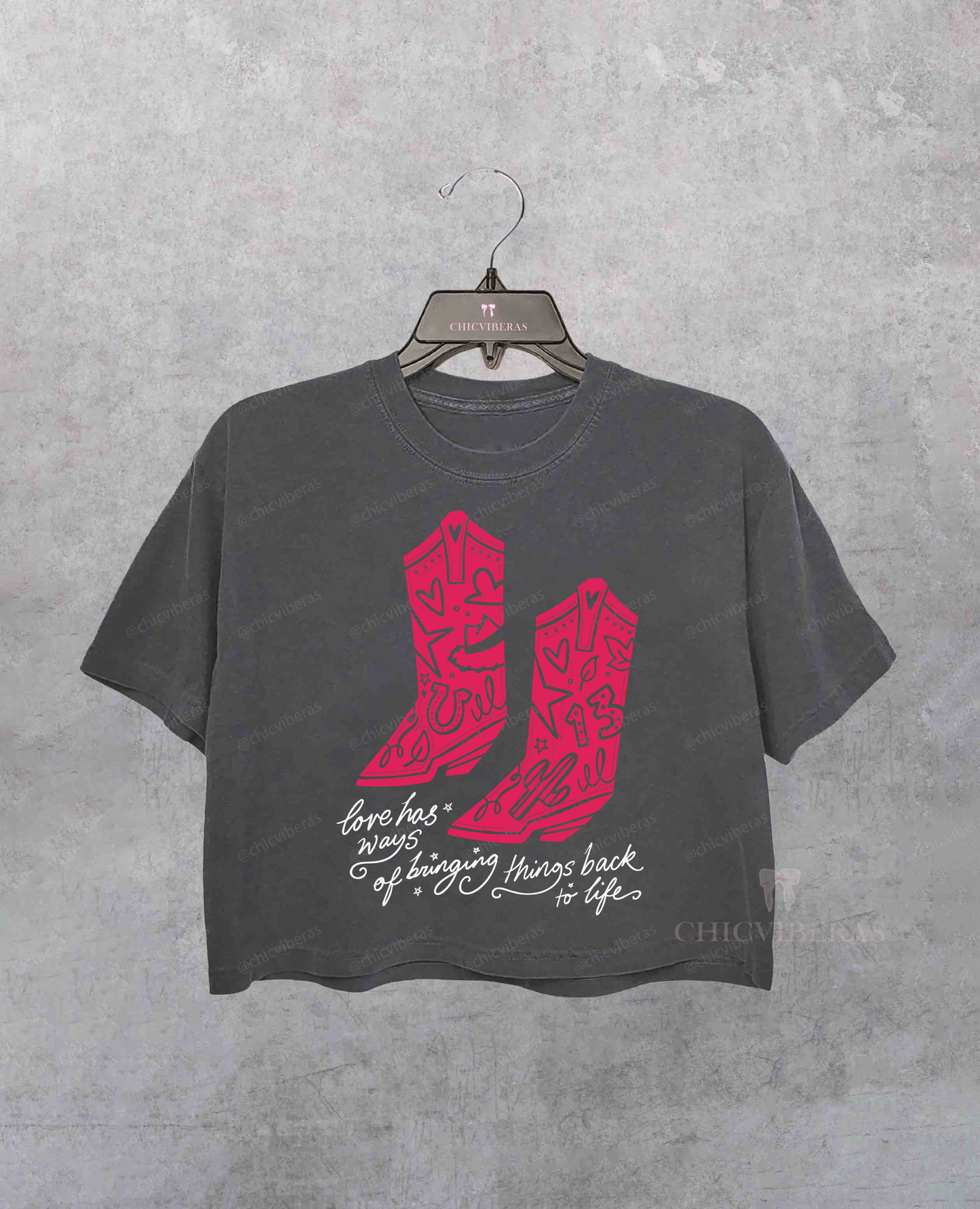 Vintage TS Bringing Things Back To Life Boot Crop Shirt