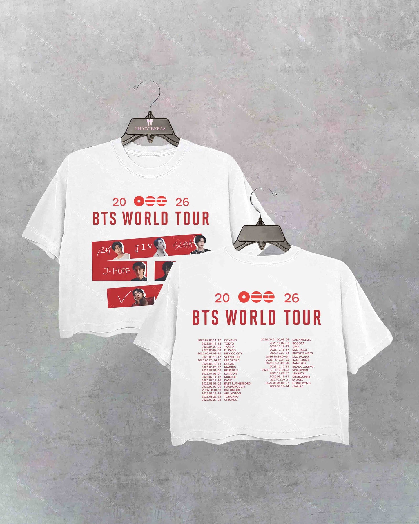2026 World Tour BTS Crop Shirt