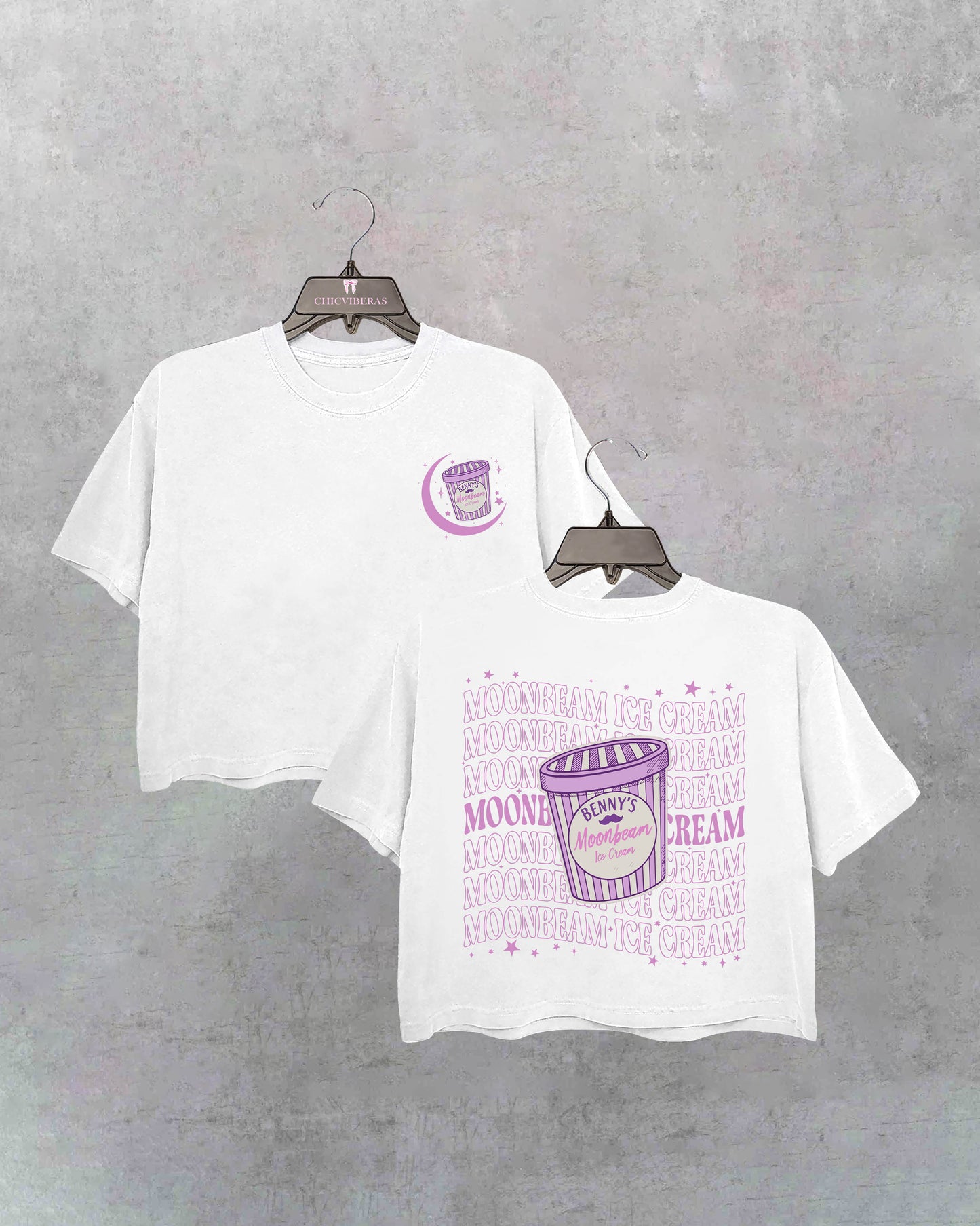 Ice Cream Music Crop Shirt