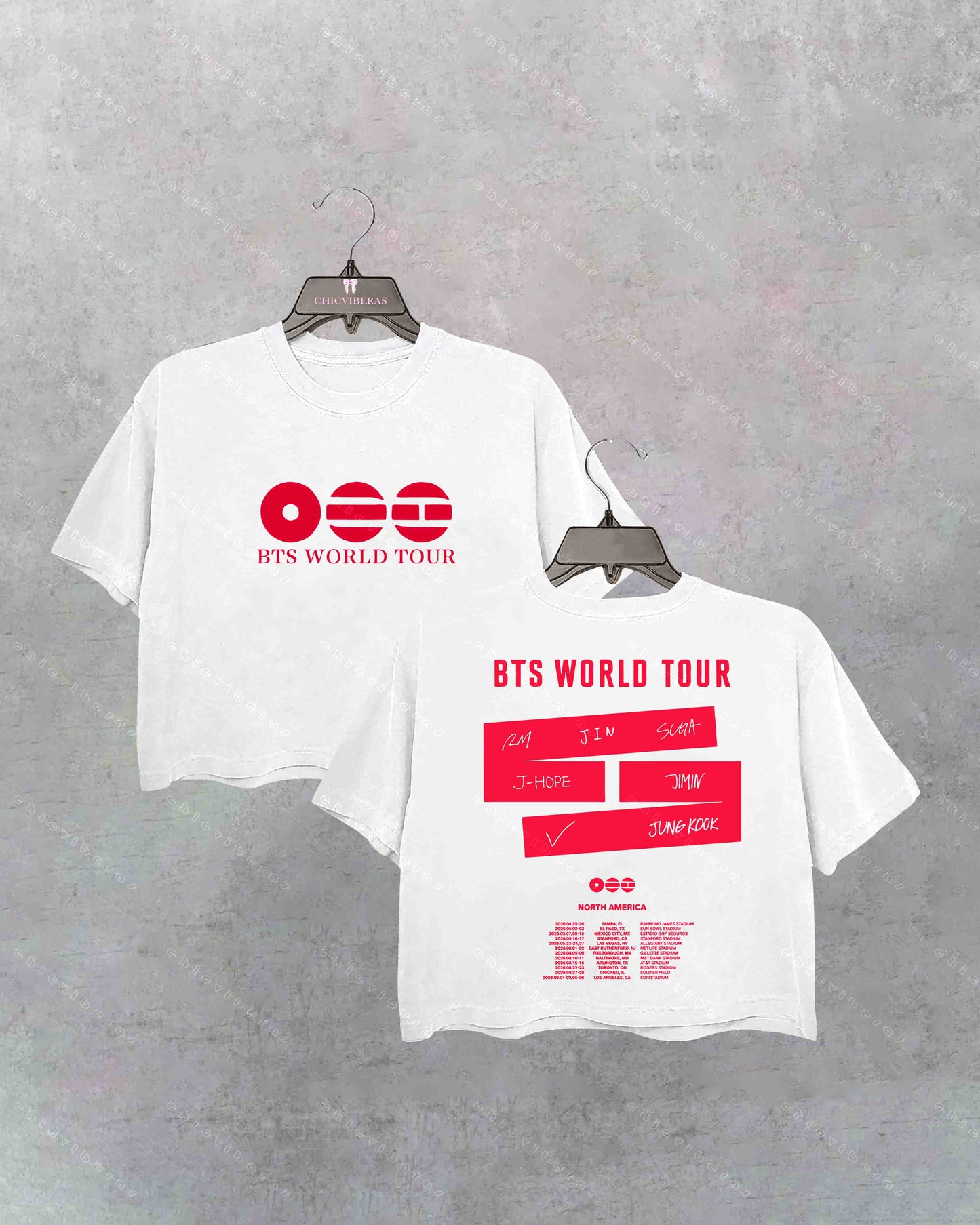 BTS World Tour 2026 Crop Shirt