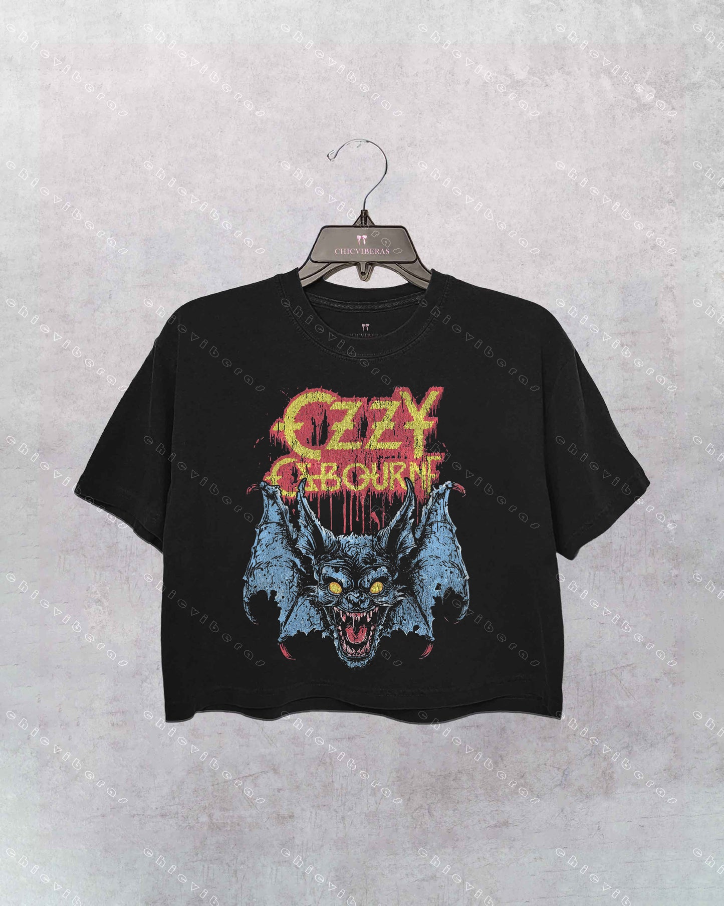 Ozzy Osbourne Graphic Vintage Rock Crop Shirt