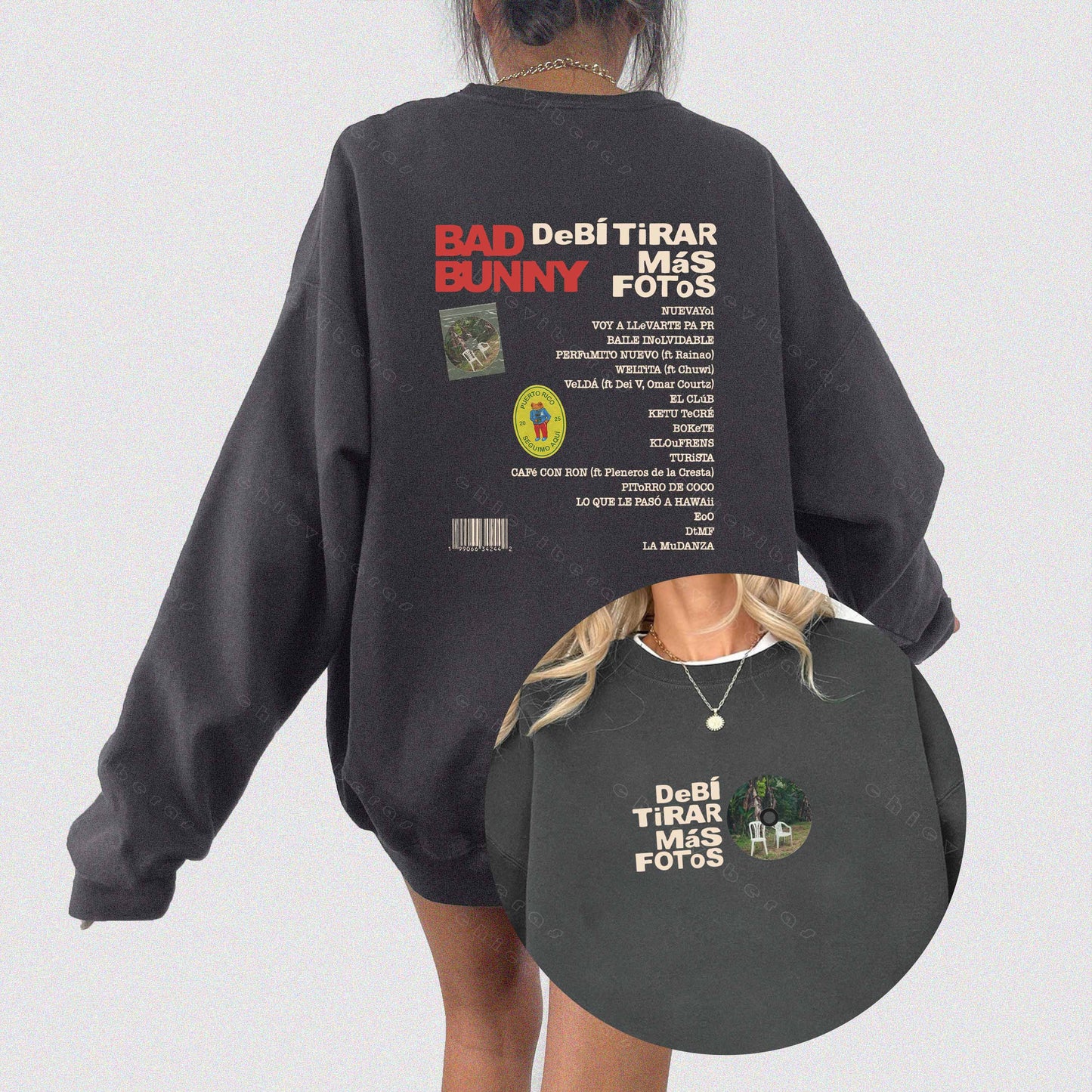 Bad Bunny Debi Tirar Mas Fotos Bad Bunny Crewneck