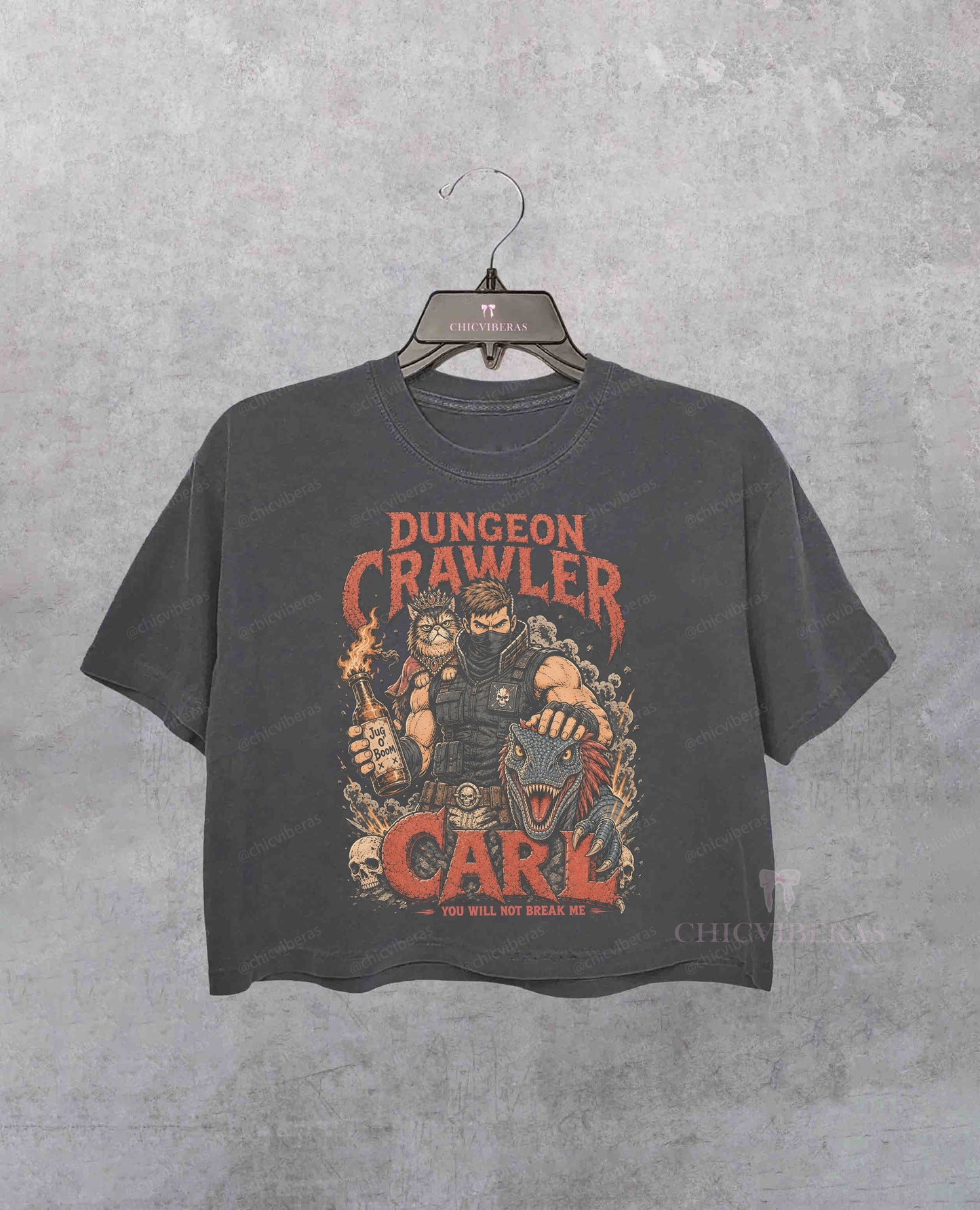 Dungeon Crawler Carl Princess Donut And Mongo Crop Shirt