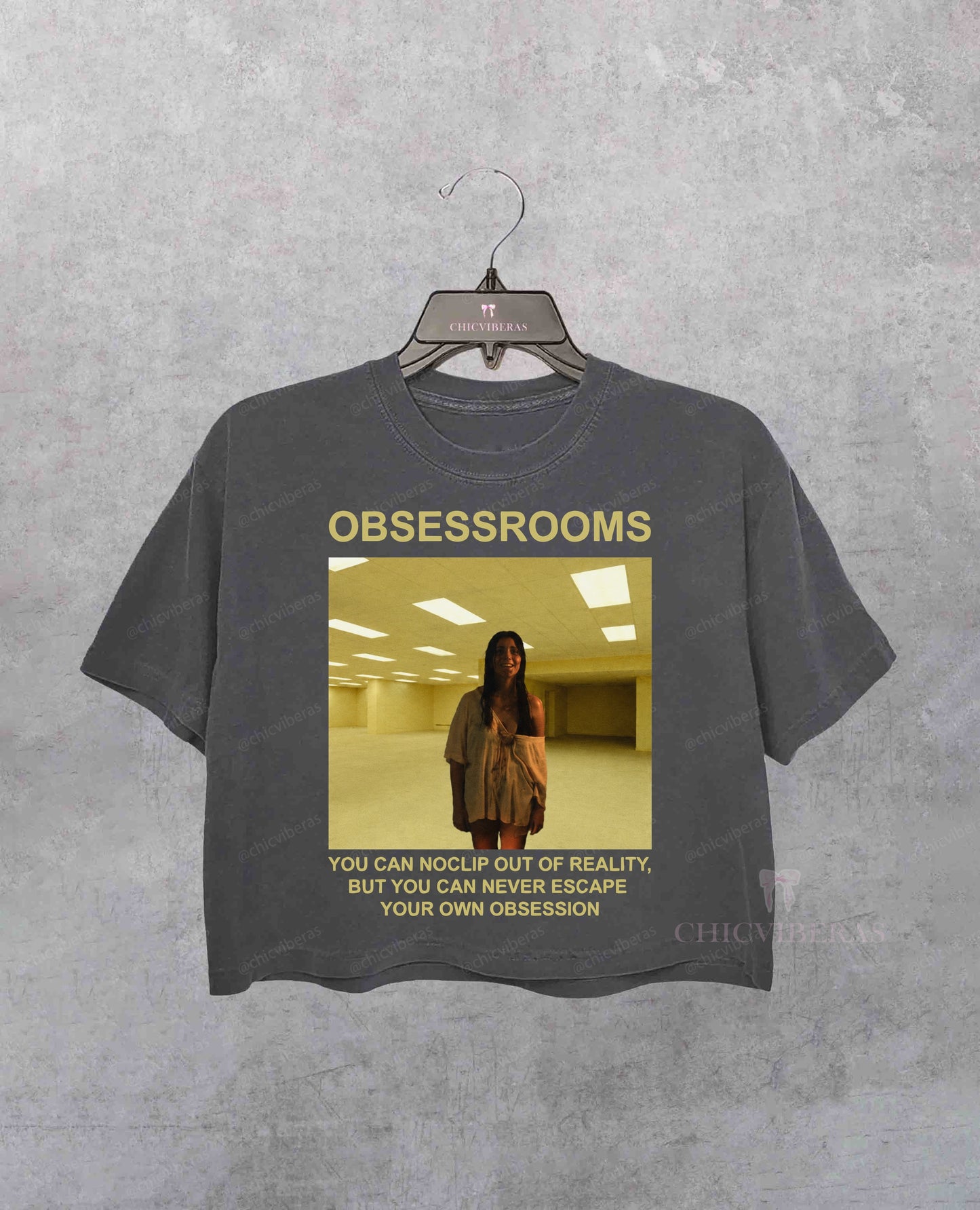Obsessrooms Horror Movie Crop Shirt